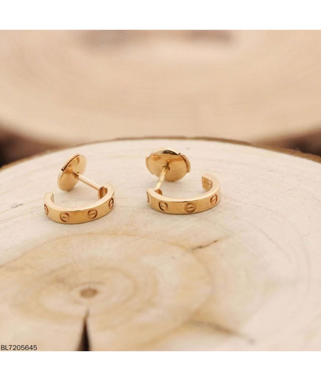 CARTIER Золотые серьги из розового золота, фото 5