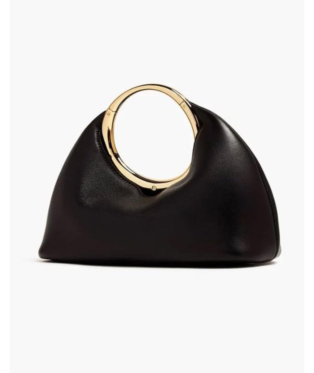 JACQUEMUS Черная кожаная сумка с короткими ручками, фото 3