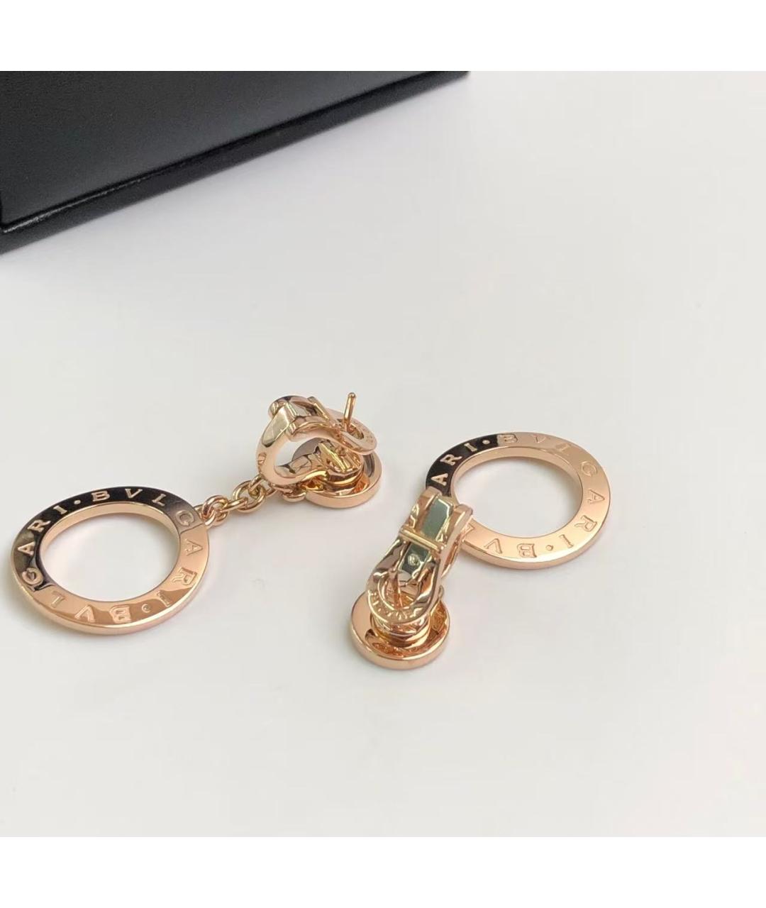 BVLGARI Золотые серьги из розового золота, фото 5