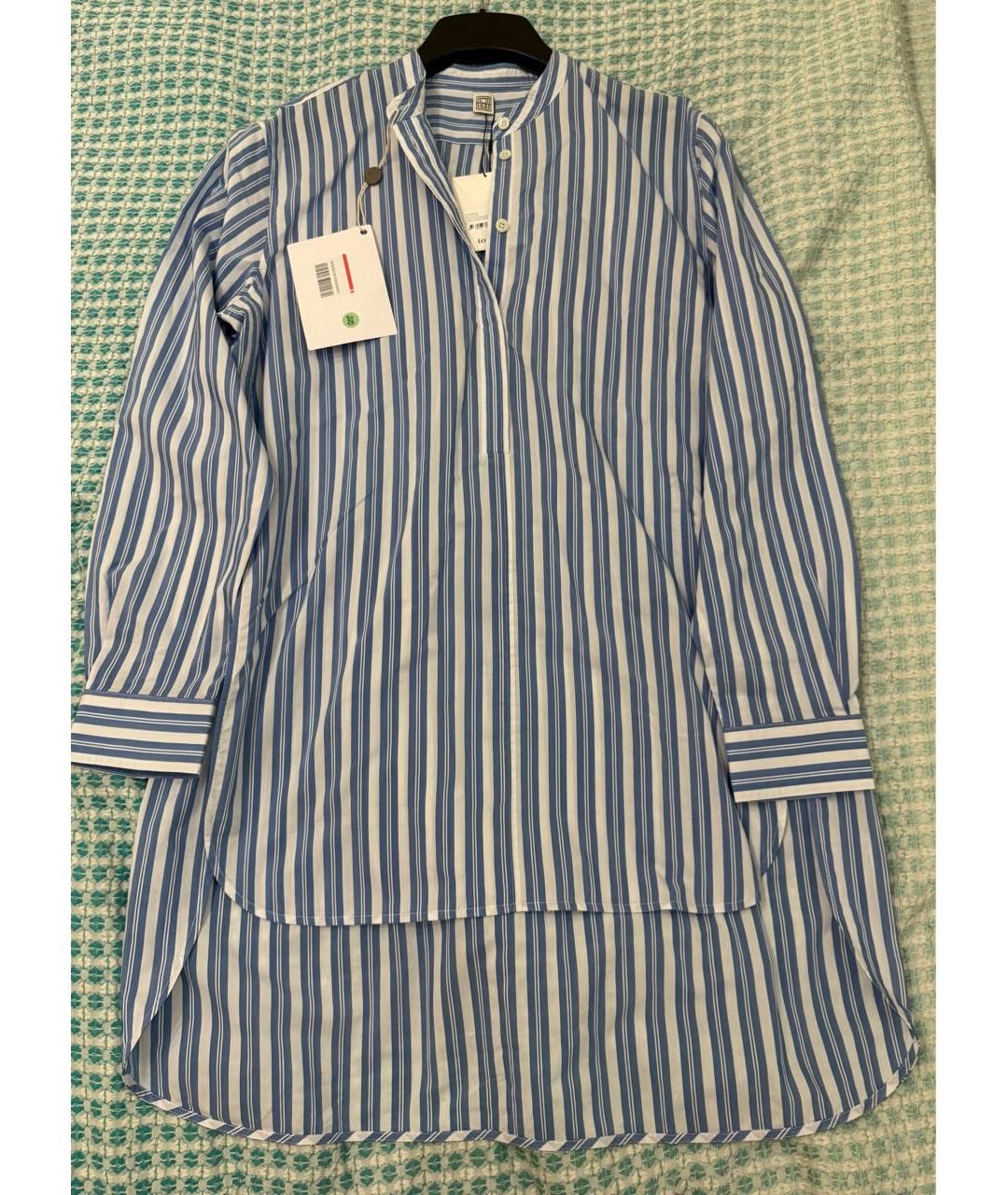 TOTEME Голубая хлопковая рубашка, фото 2