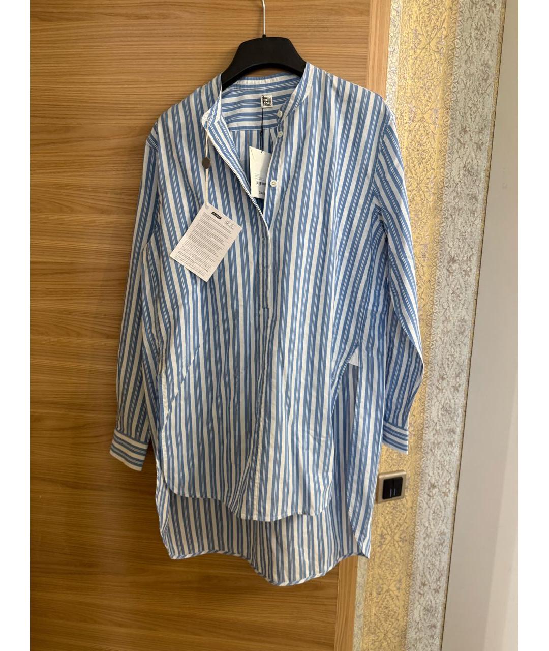 TOTEME Голубая хлопковая рубашка, фото 6