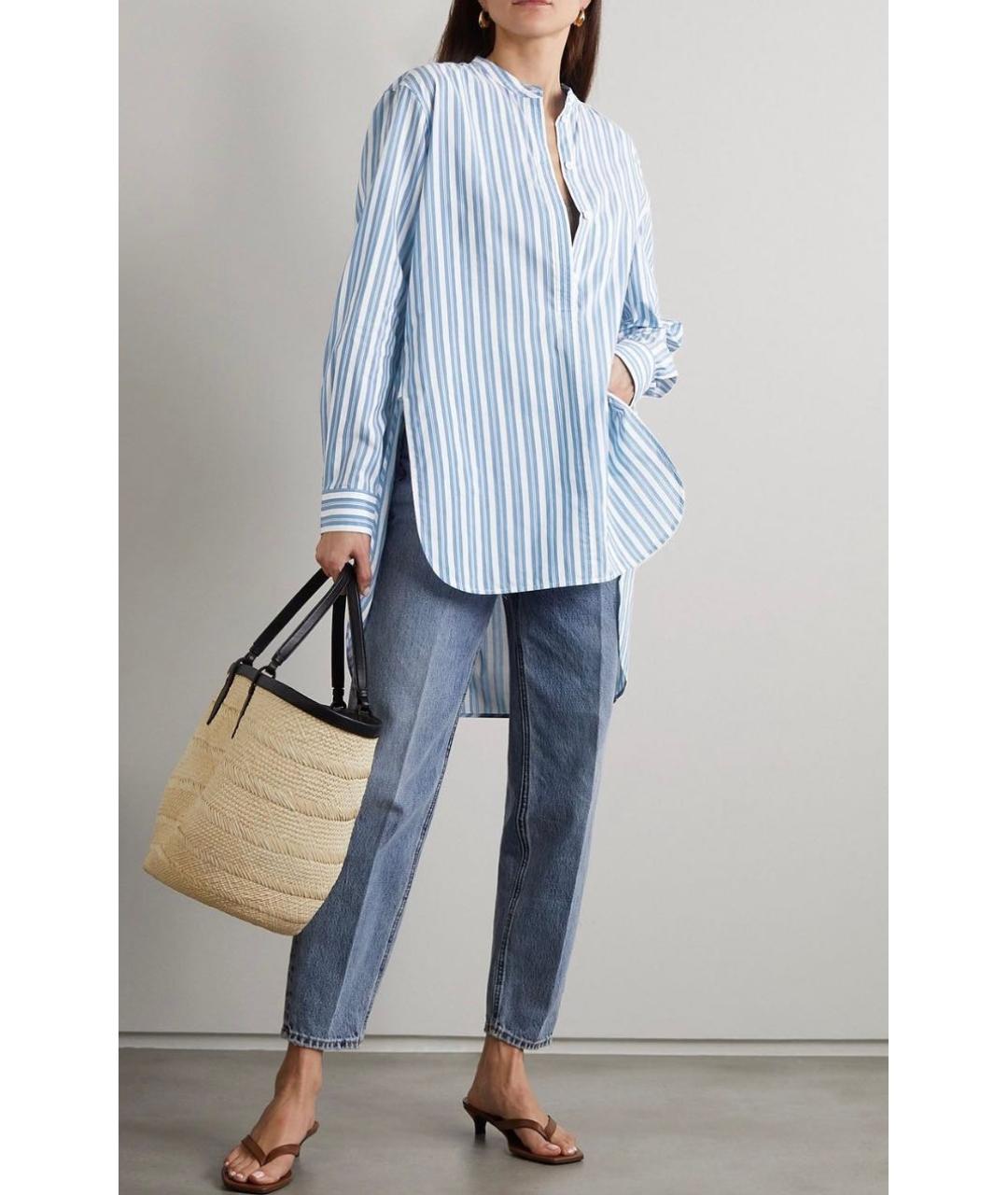 TOTEME Голубая хлопковая рубашка, фото 7