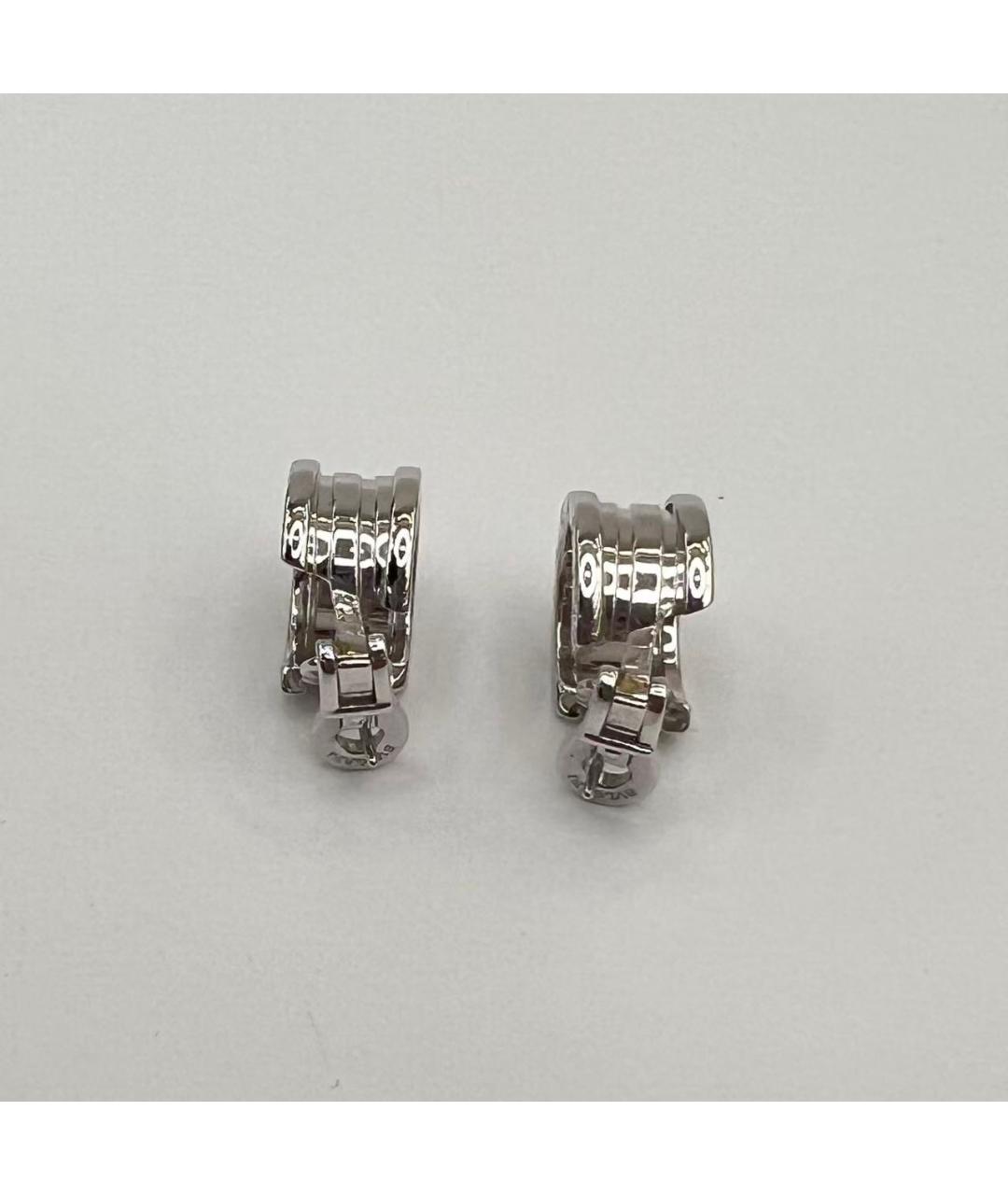 BVLGARI Серебряные серьги из белого золота, фото 4