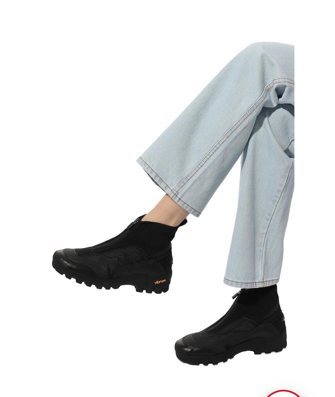 GANNI Черные текстильные ботинки, фото 2