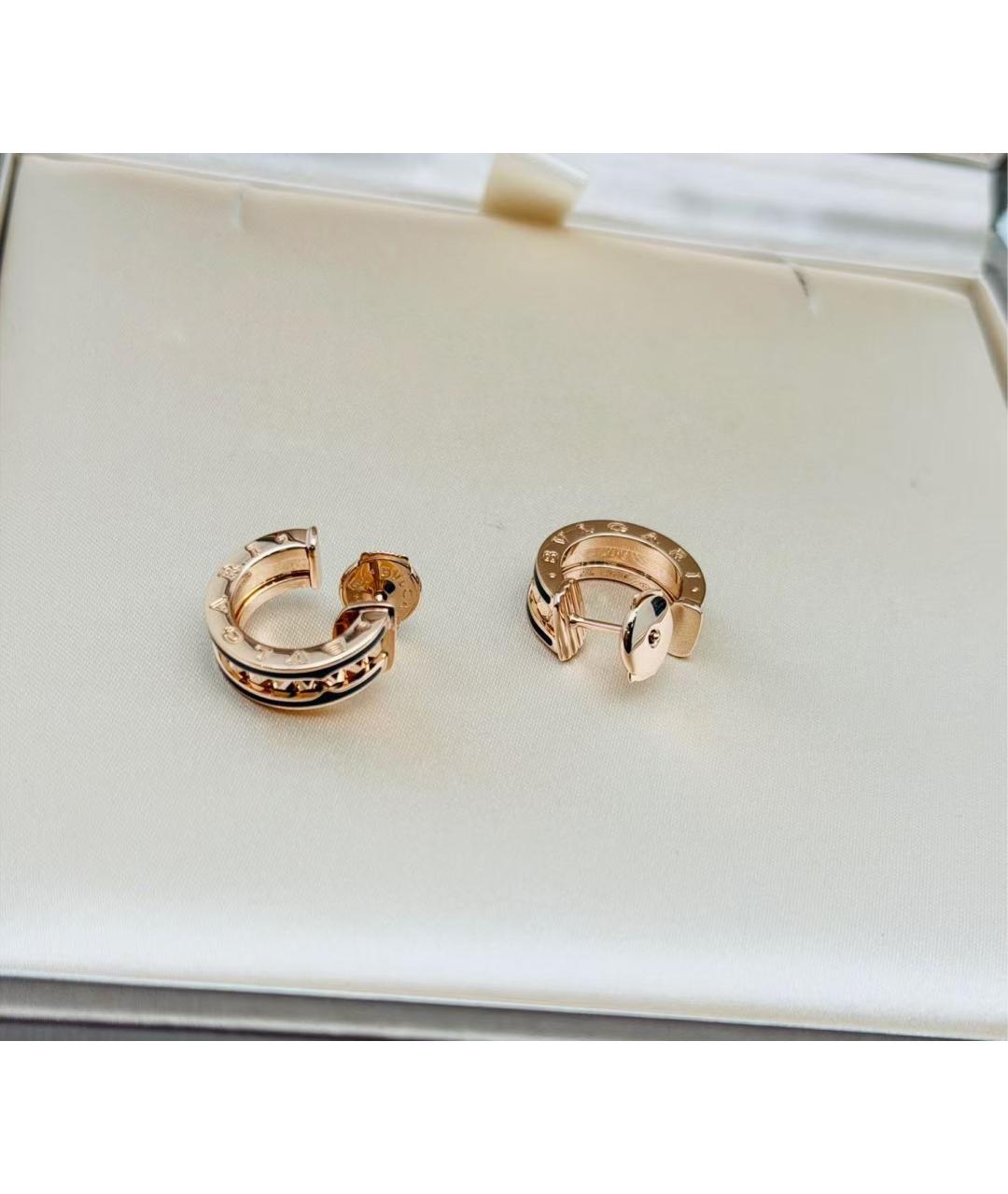 BVLGARI Золотые серьги из розового золота, фото 2