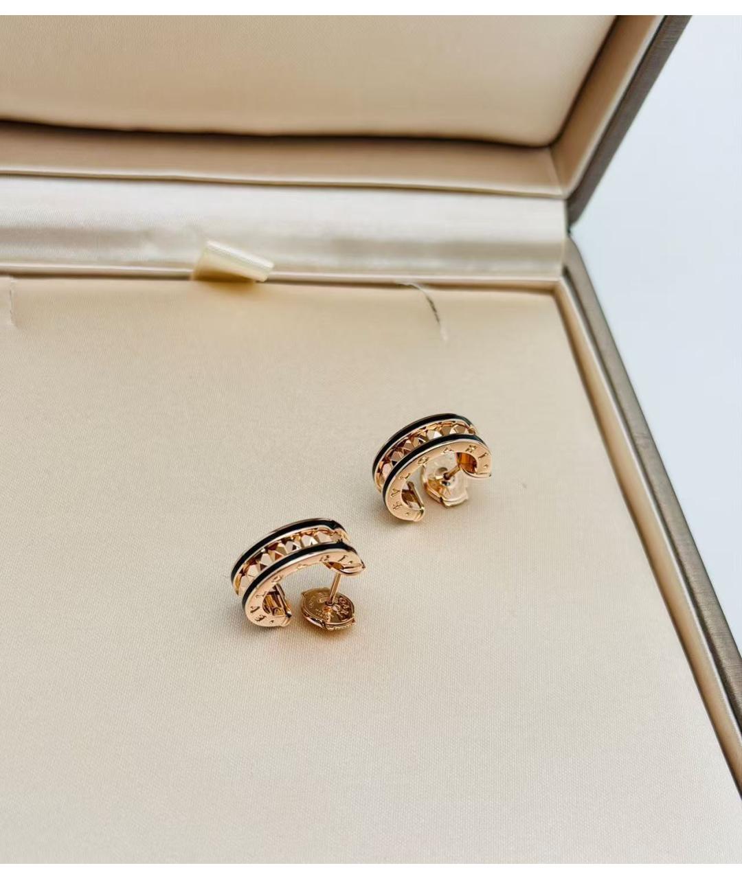 BVLGARI Золотые серьги из розового золота, фото 4