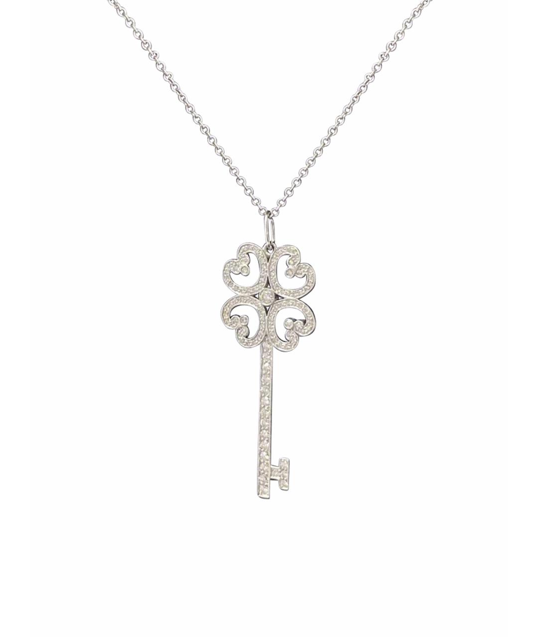 TIFFANY&CO Белое платиновое колье, фото 1