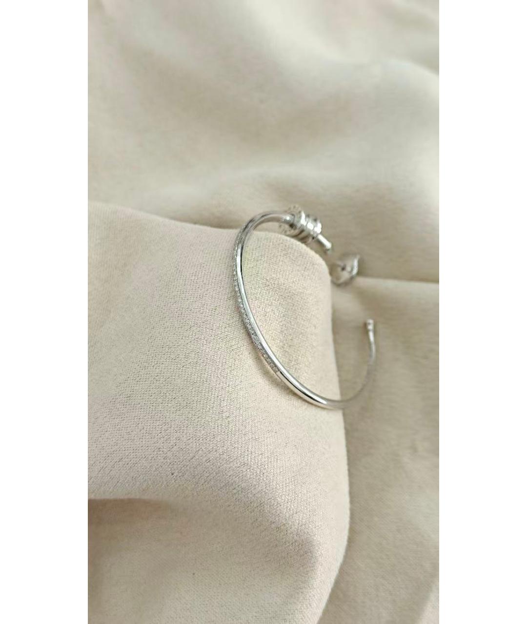 BVLGARI Серебряные серьги из белого золота, фото 4