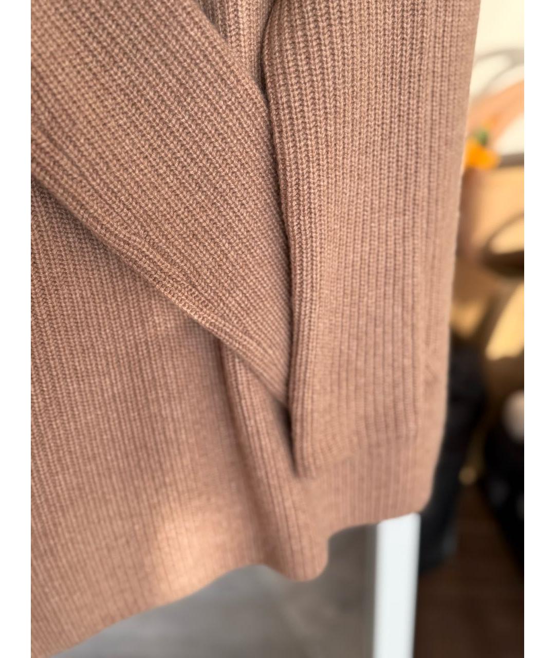 DOLCE&GABBANA Коричневый кашемировый джемпер / свитер, фото 4
