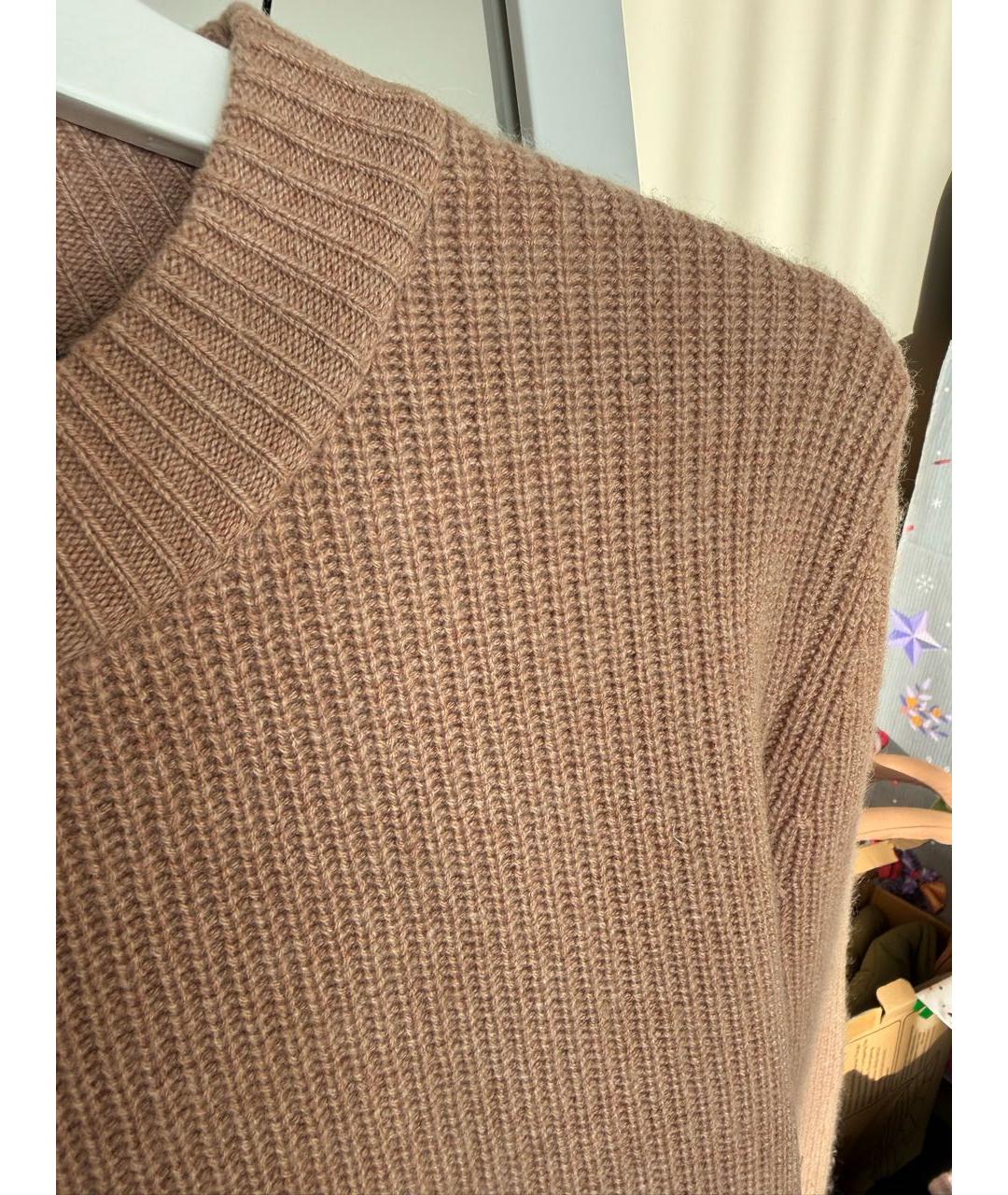 DOLCE&GABBANA Коричневый кашемировый джемпер / свитер, фото 2