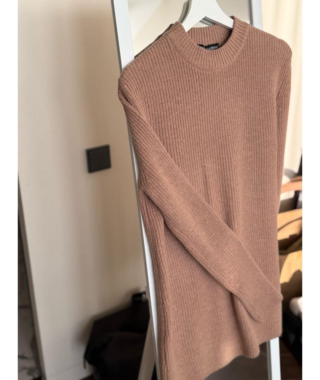 DOLCE&GABBANA Коричневый кашемировый джемпер / свитер, фото 7