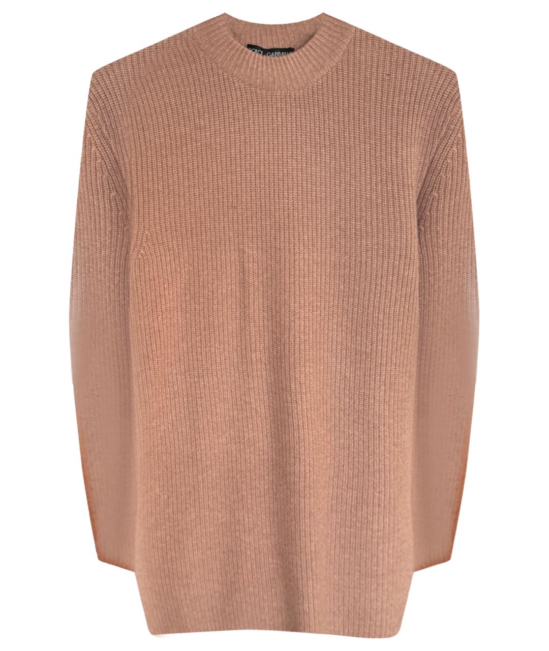 DOLCE&GABBANA Коричневый кашемировый джемпер / свитер, фото 1