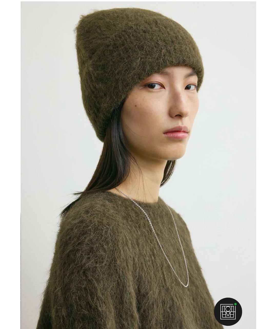 TOTEME Коричневая шерстяная шапка, фото 7