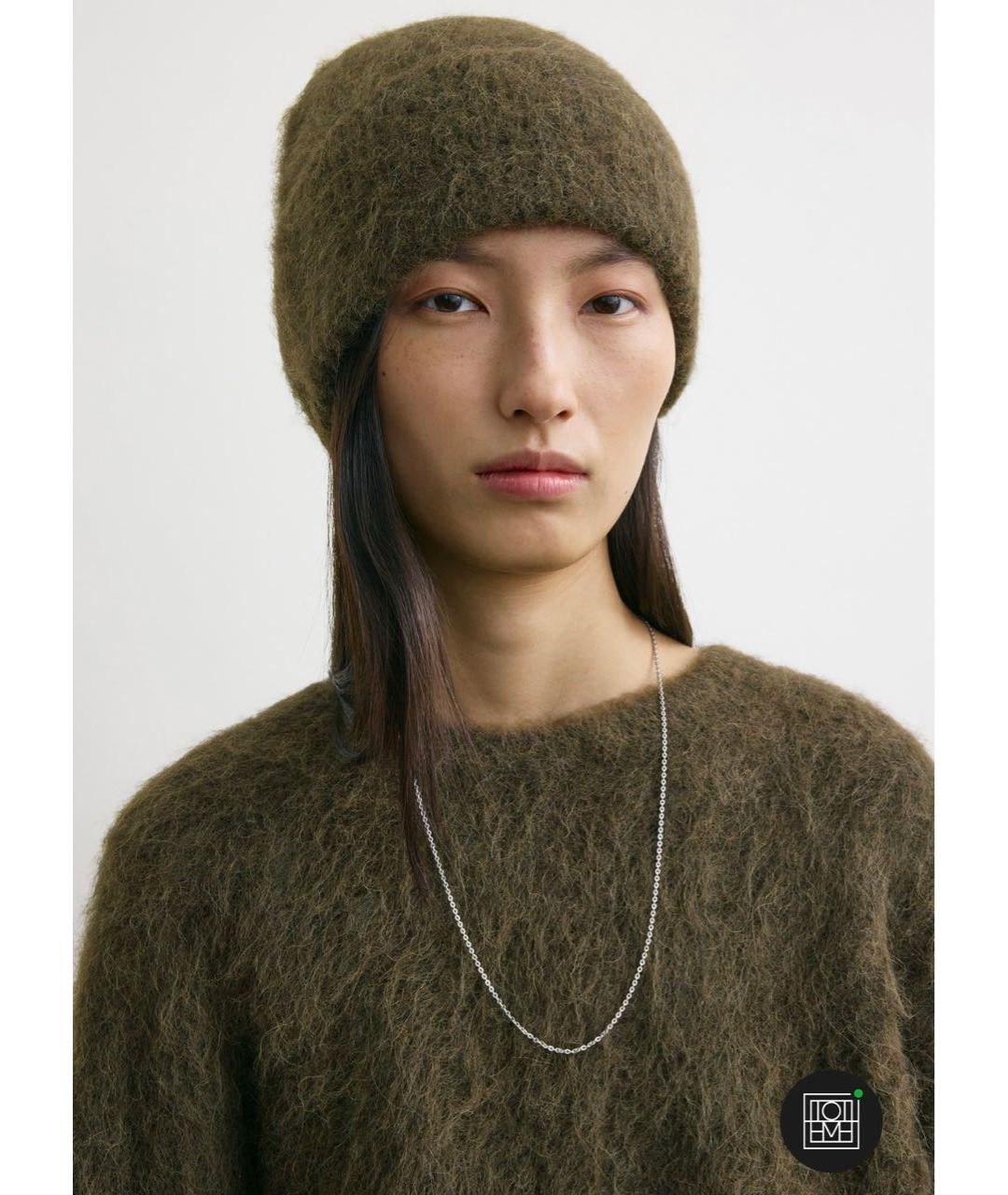 TOTEME Коричневая шерстяная шапка, фото 6