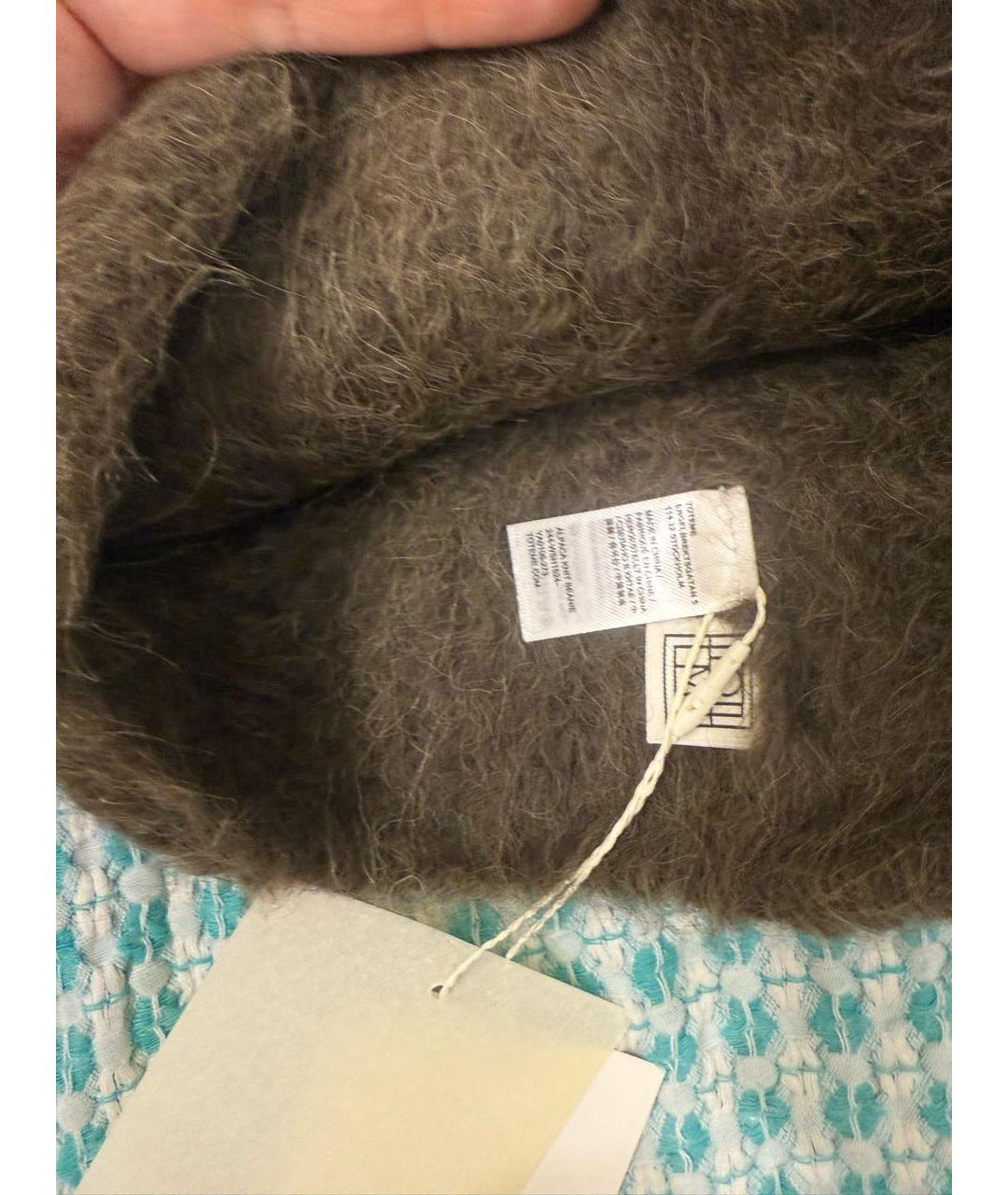 TOTEME Коричневая шерстяная шапка, фото 8