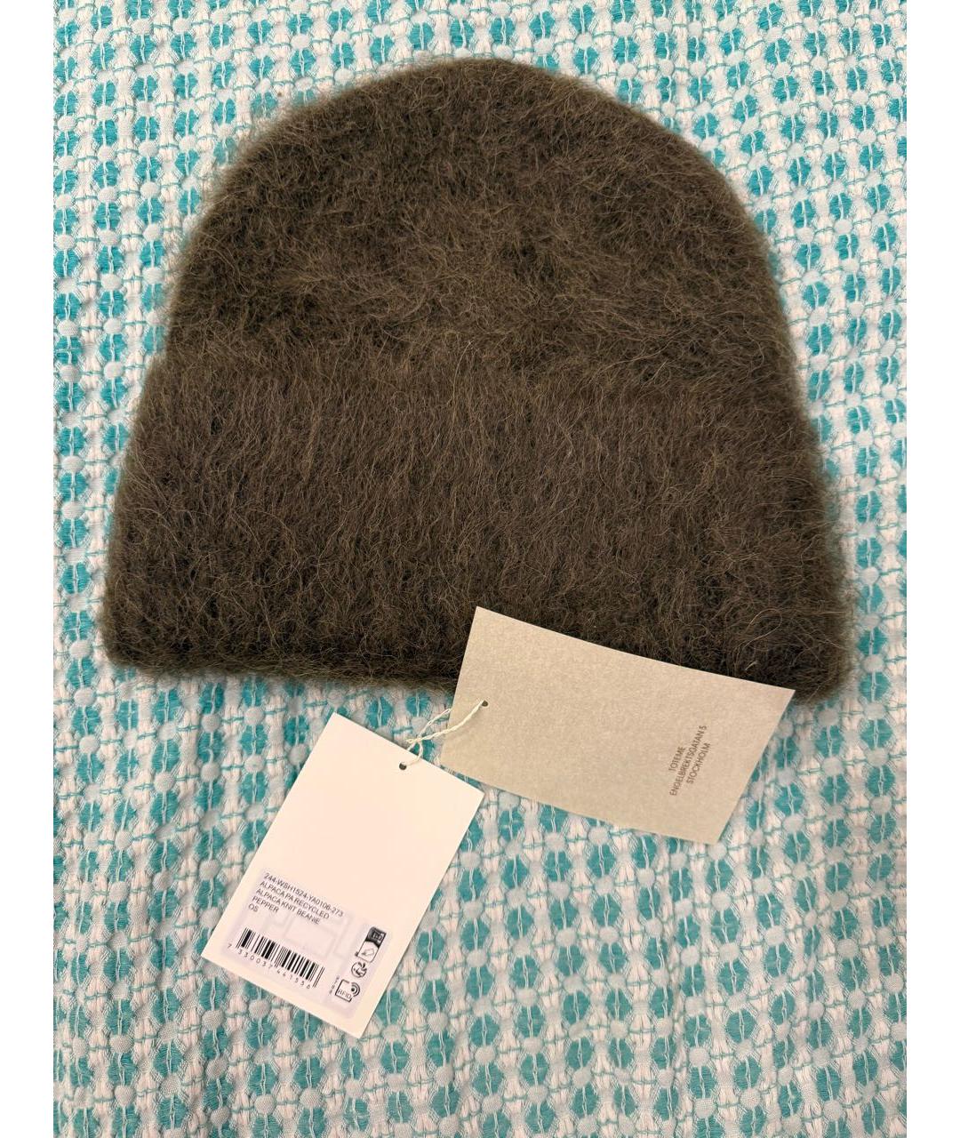 TOTEME Коричневая шерстяная шапка, фото 3