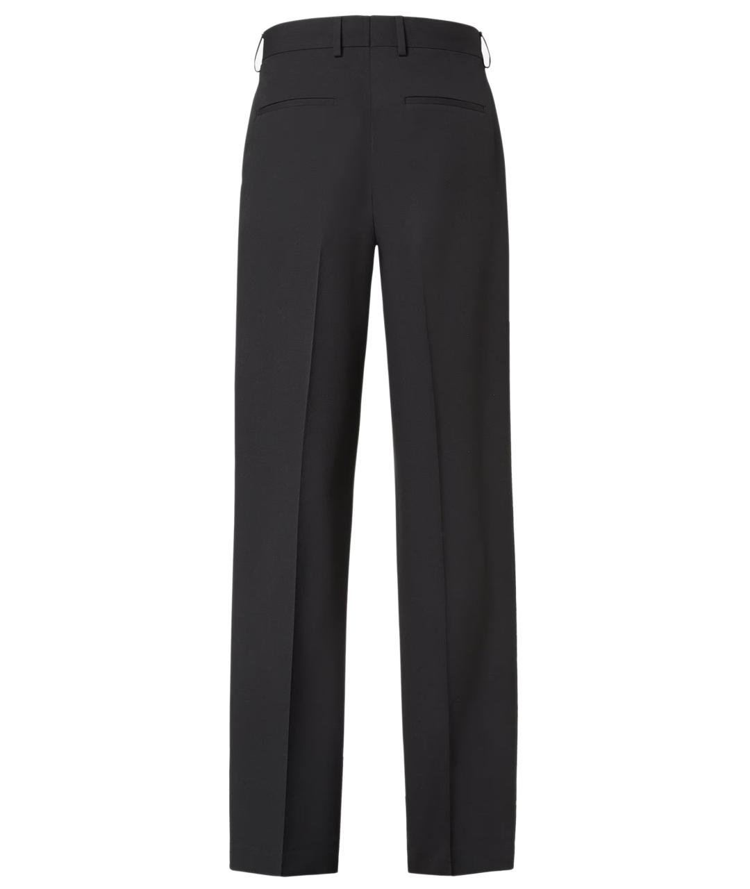FENDI Черные шерстяные классические брюки, фото 3