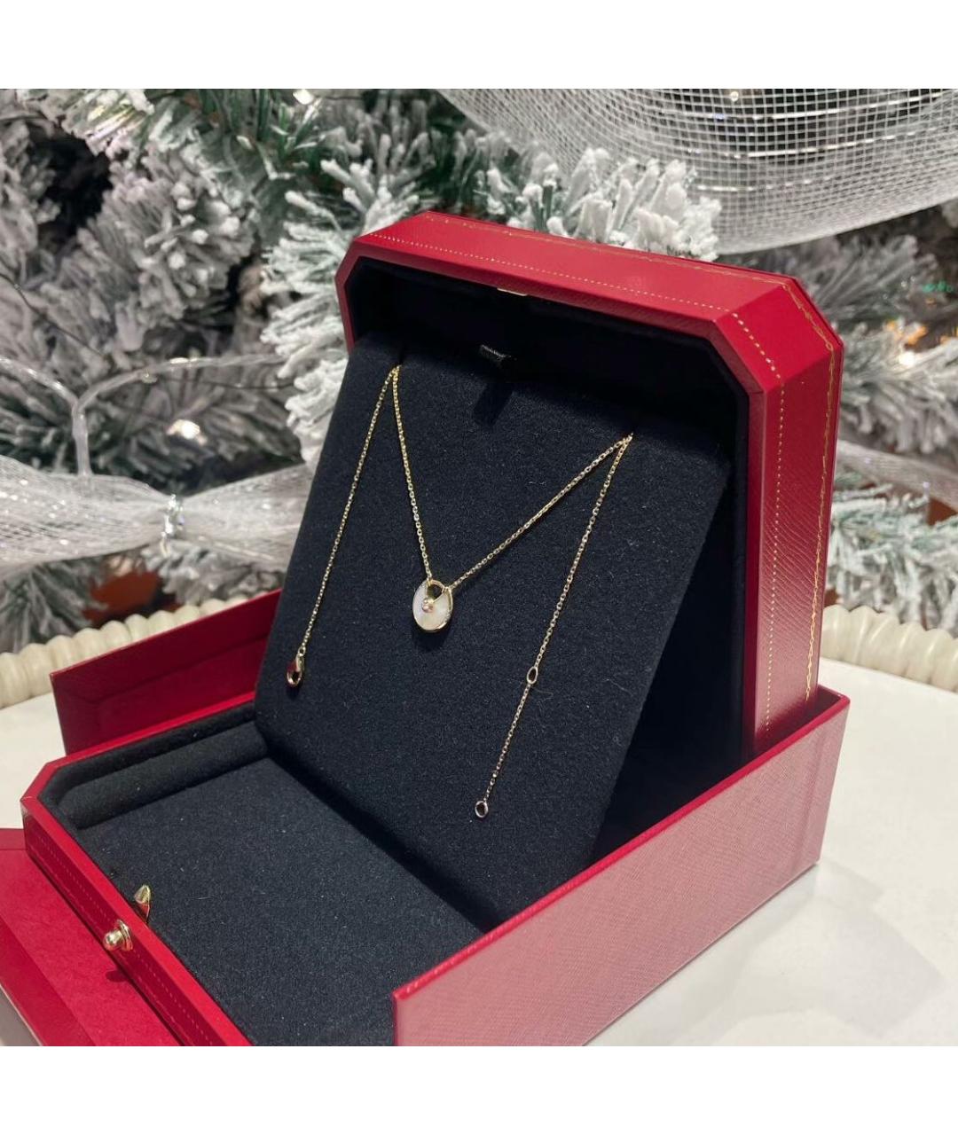 CARTIER Белое колье из желтого золота, фото 4