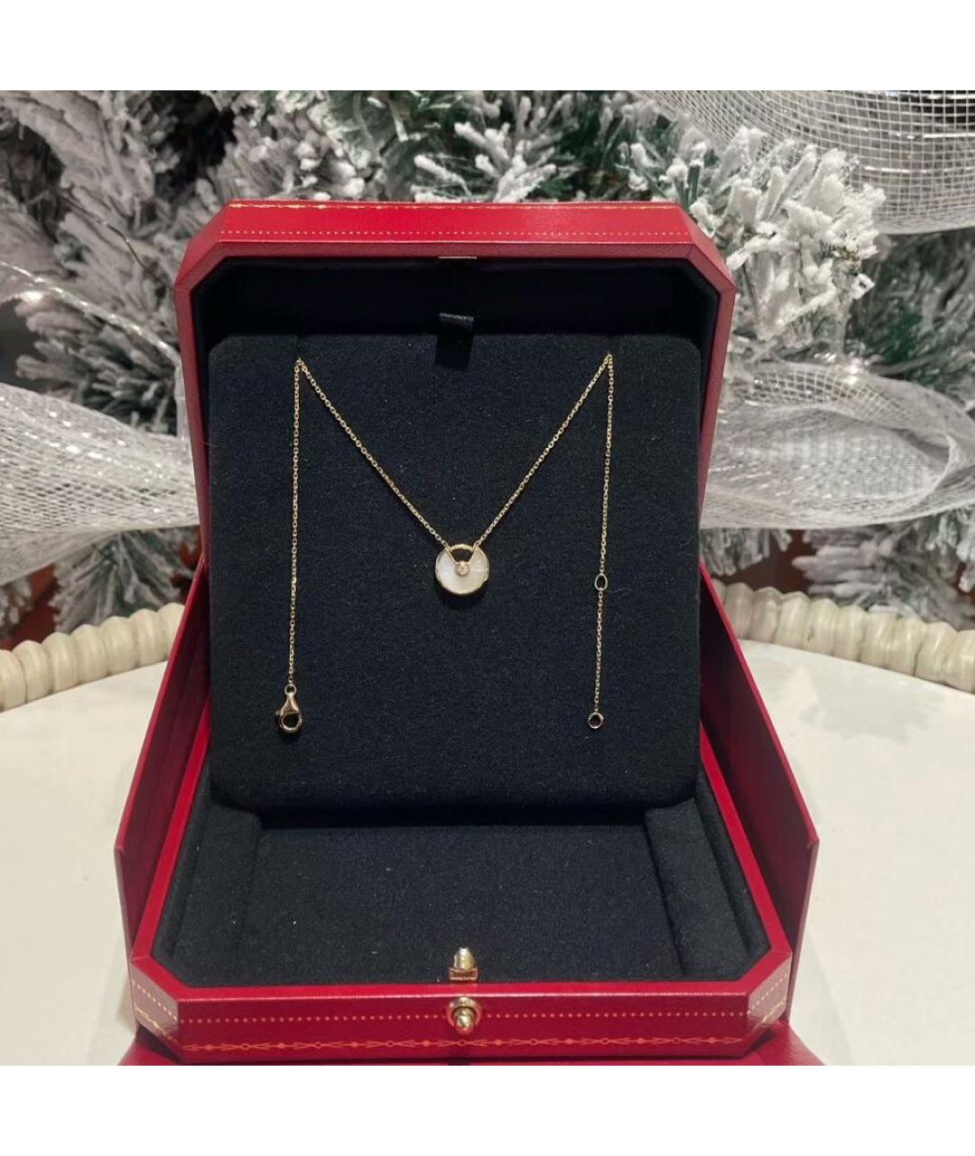 CARTIER Белое колье из желтого золота, фото 2