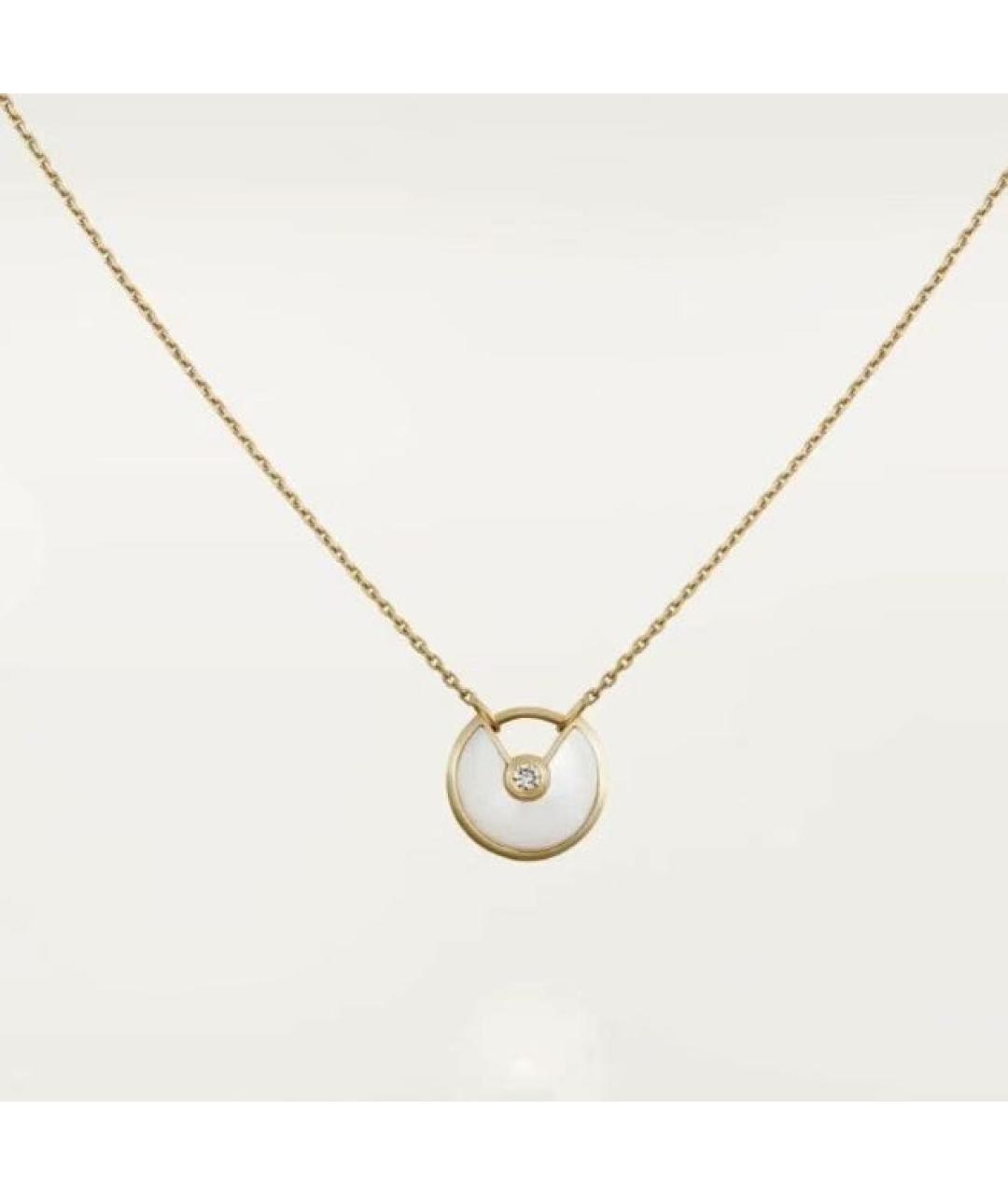 CARTIER Белое колье из желтого золота, фото 6