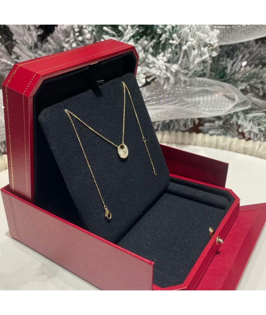 CARTIER Белое колье из желтого золота, фото 3