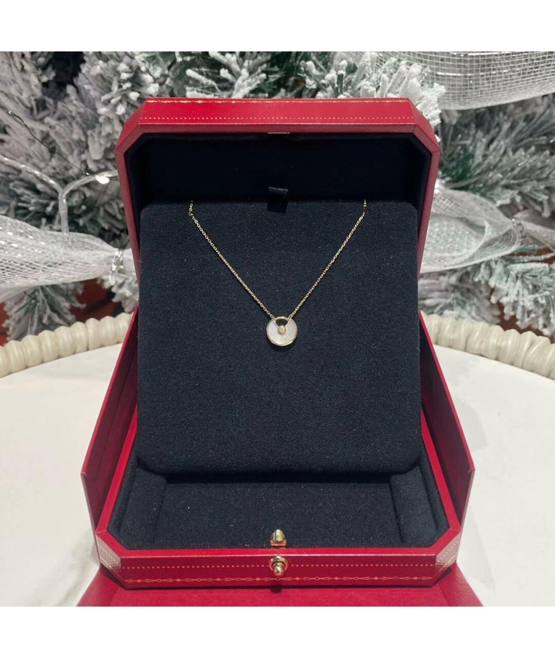 CARTIER Белое колье из желтого золота, фото 5