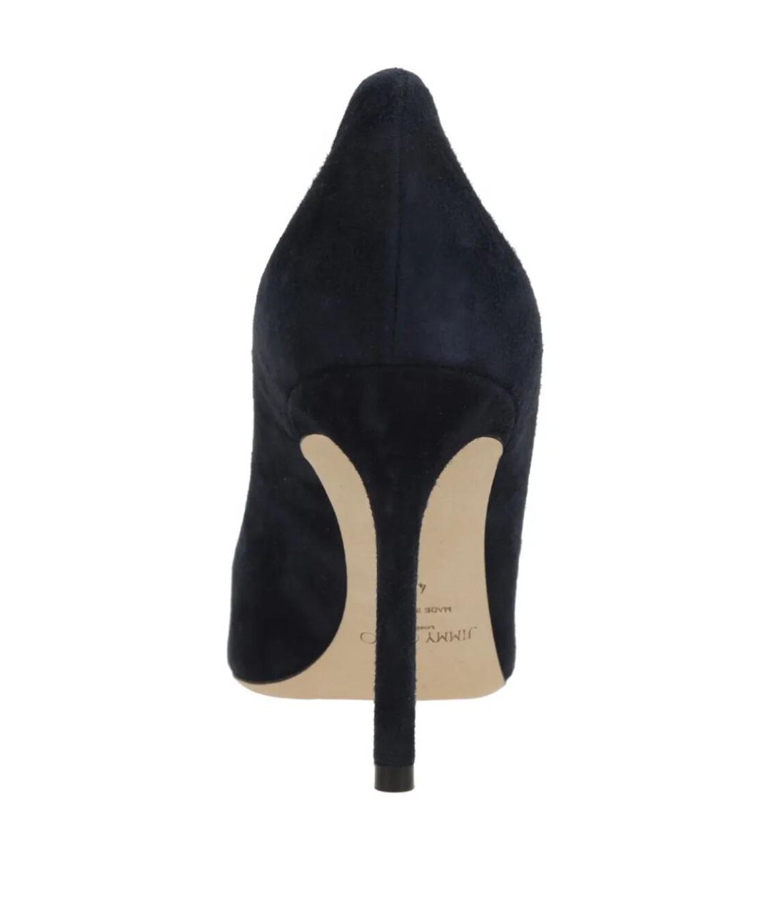 JIMMY CHOO Темно-синие замшевые туфли, фото 3