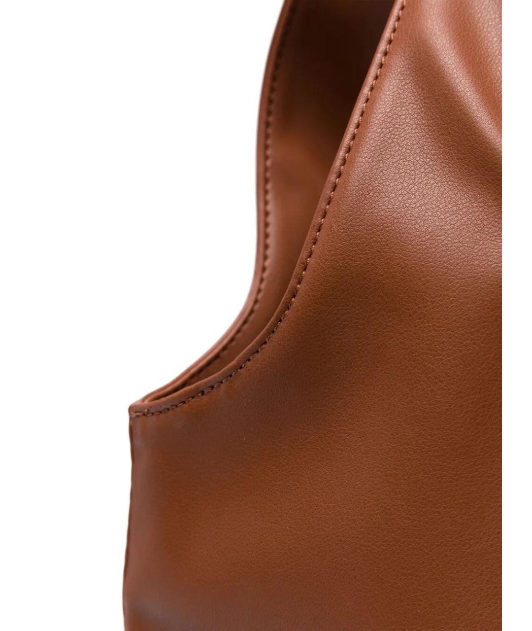 A.P.C. Коричневая сумка тоут из искусственной кожи, фото 5