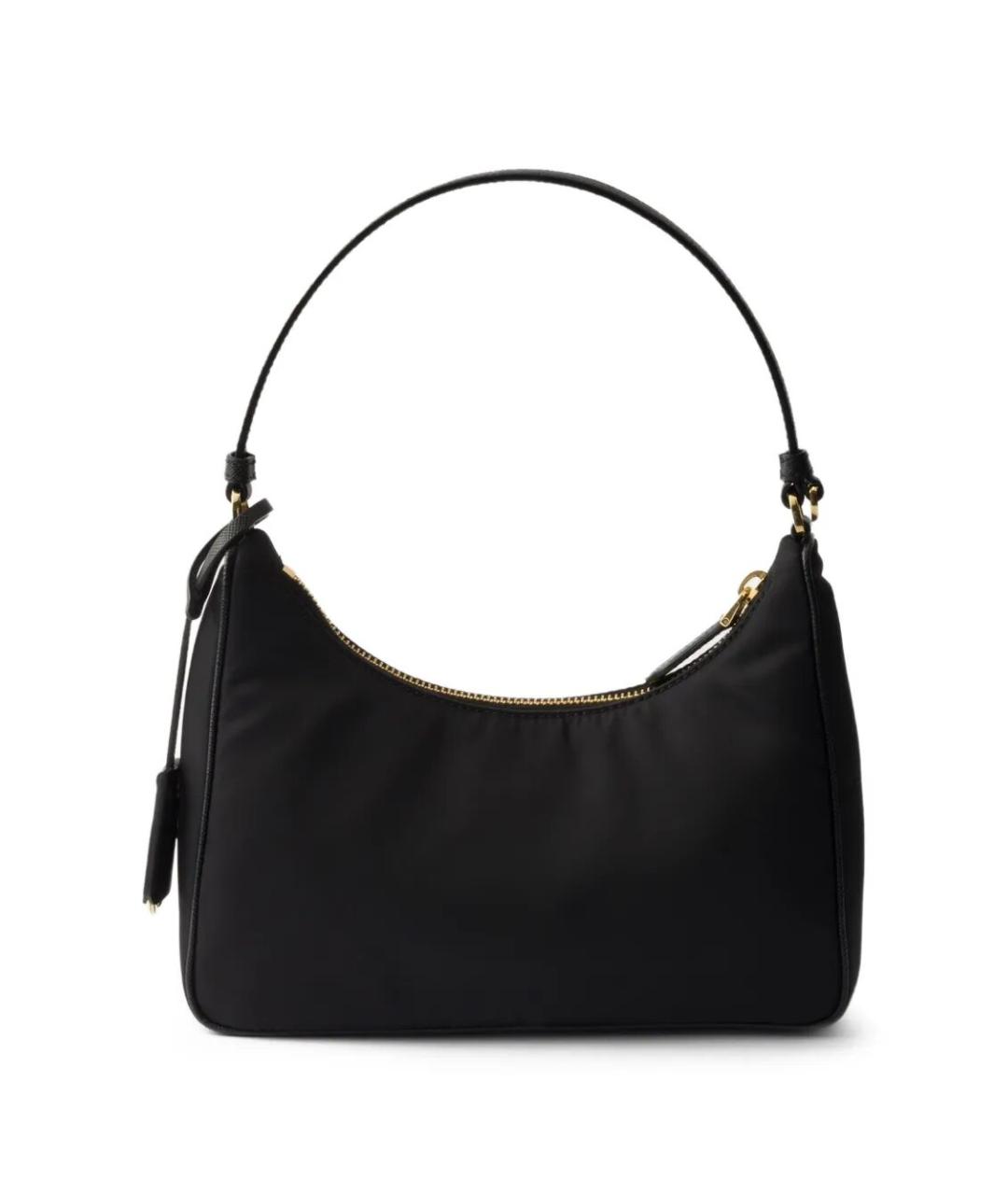 PRADA Черная синтетическая сумка с короткими ручками, фото 2