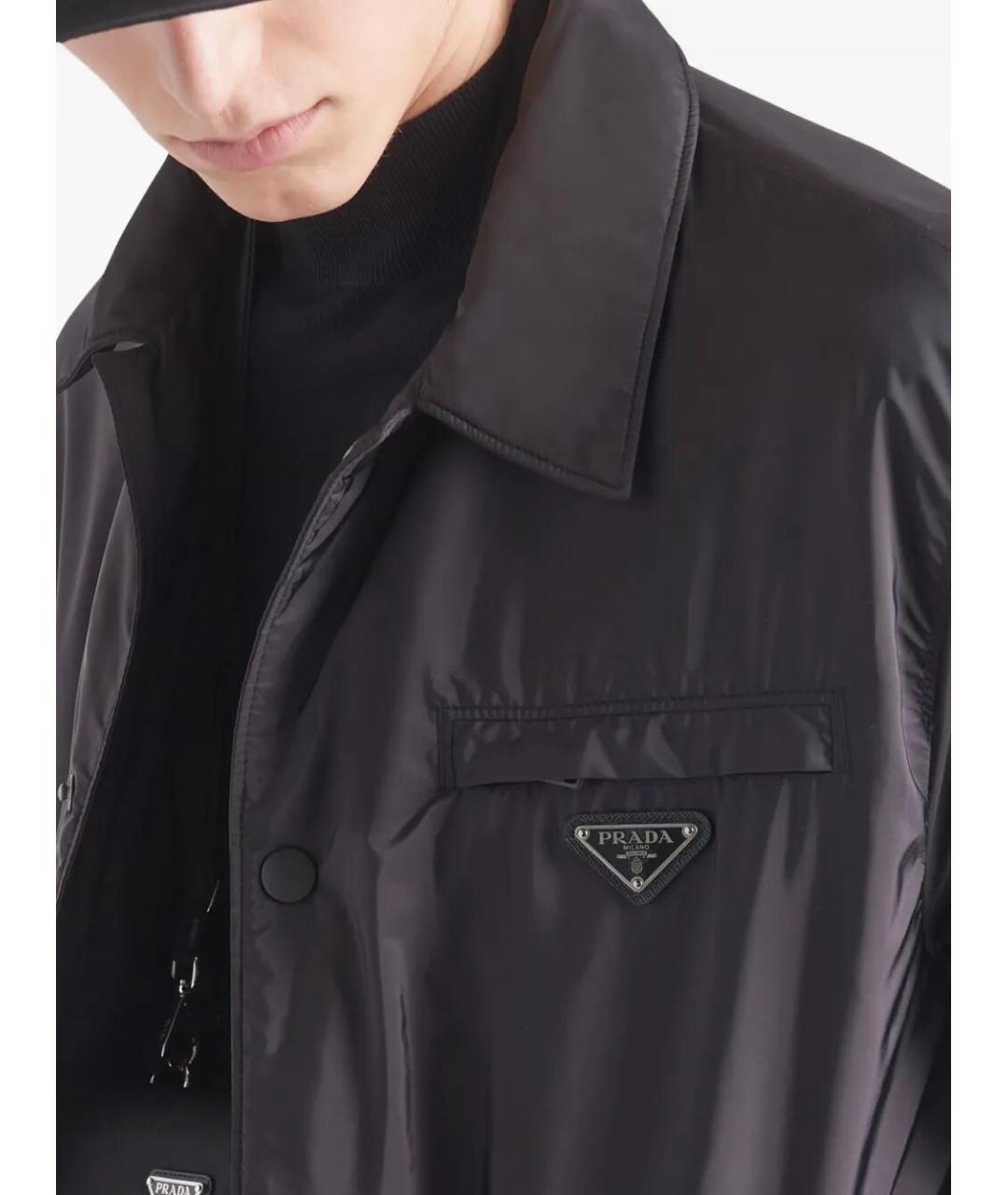 PRADA Черная полиамидовая куртка, фото 5