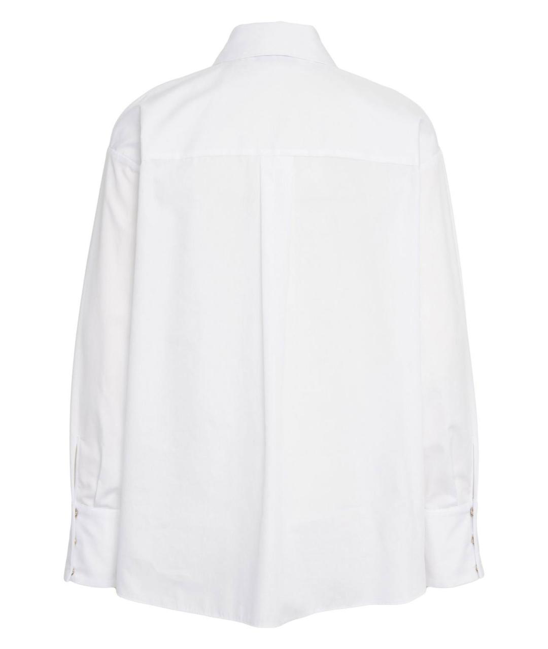 ELISABETTA FRANCHI Белая хлопковая рубашка, фото 2