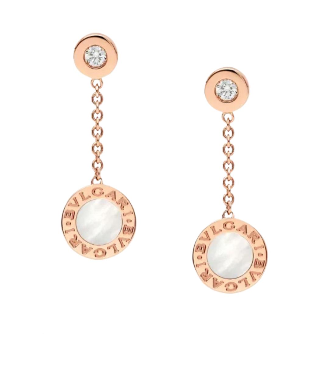 BVLGARI Золотые серьги из розового золота, фото 1