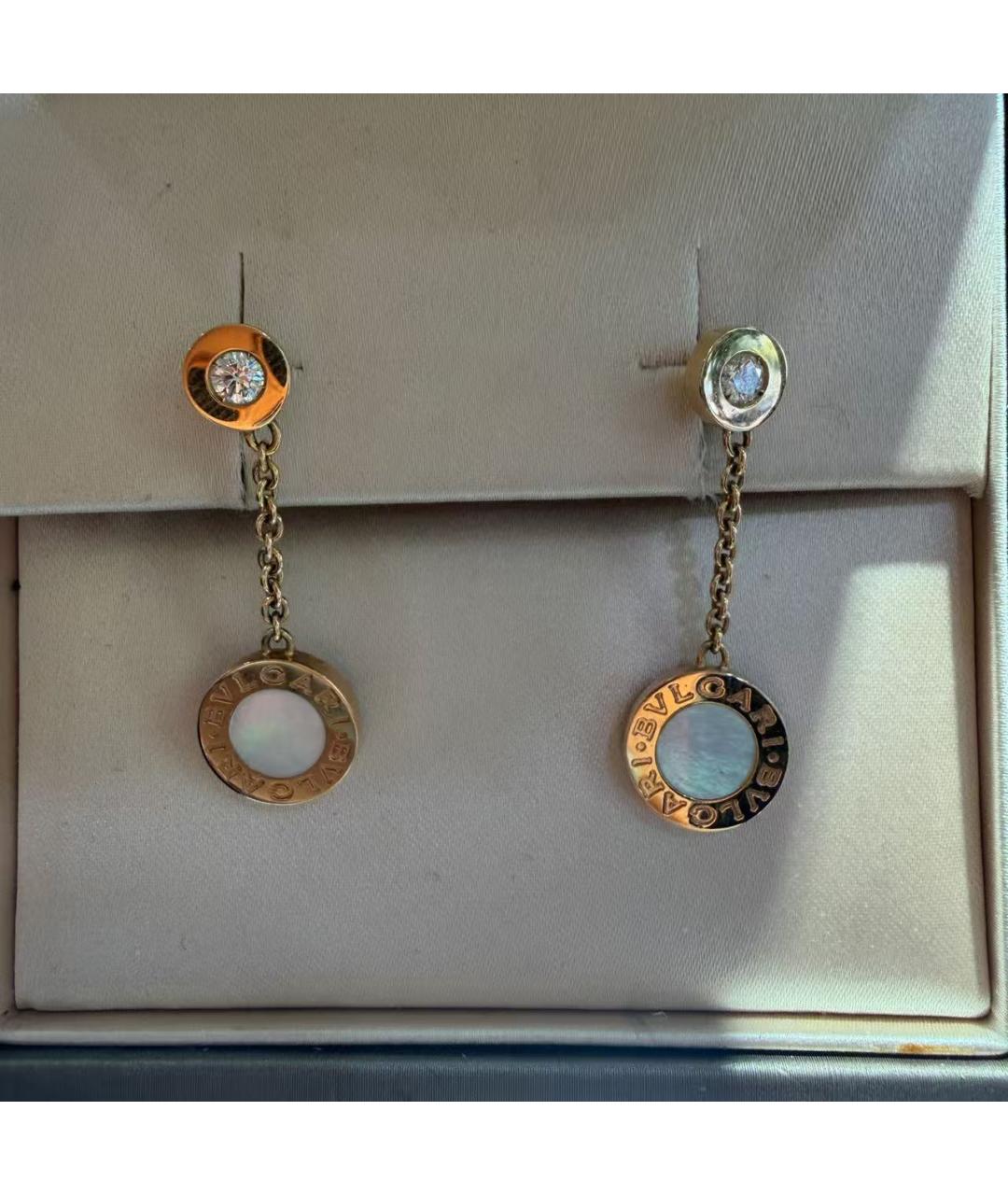 BVLGARI Золотые серьги из розового золота, фото 3