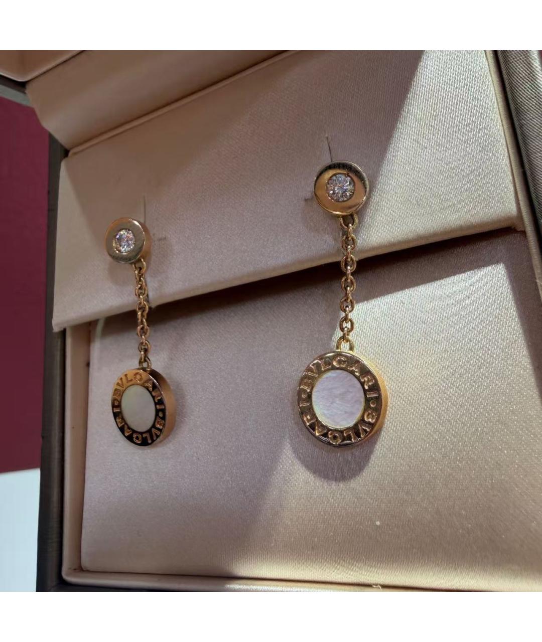 BVLGARI Золотые серьги из розового золота, фото 4