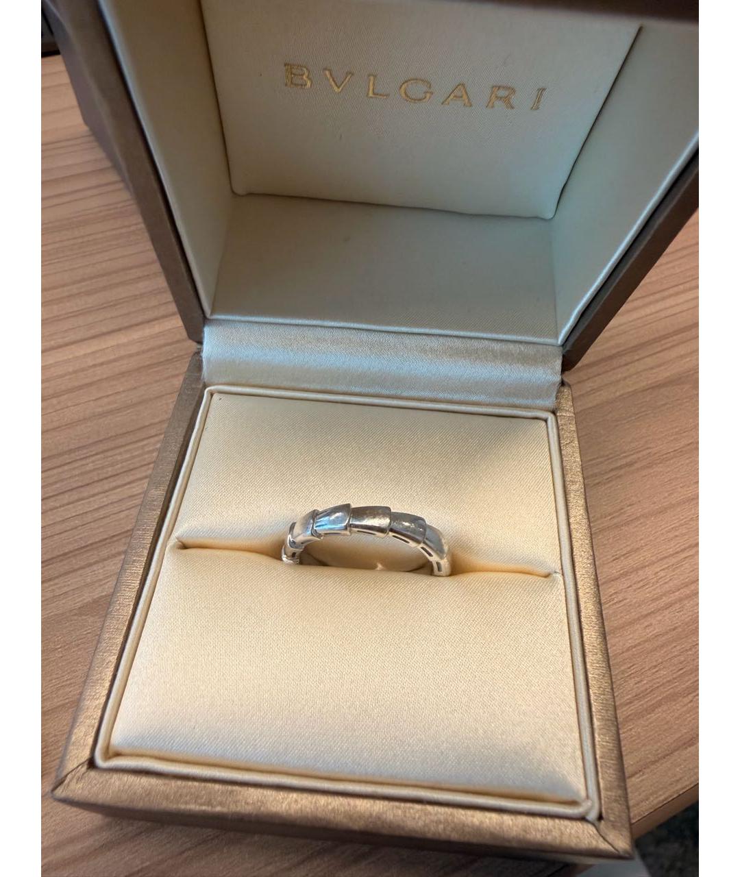 BVLGARI Серебряное кольцо из белого золота, фото 4