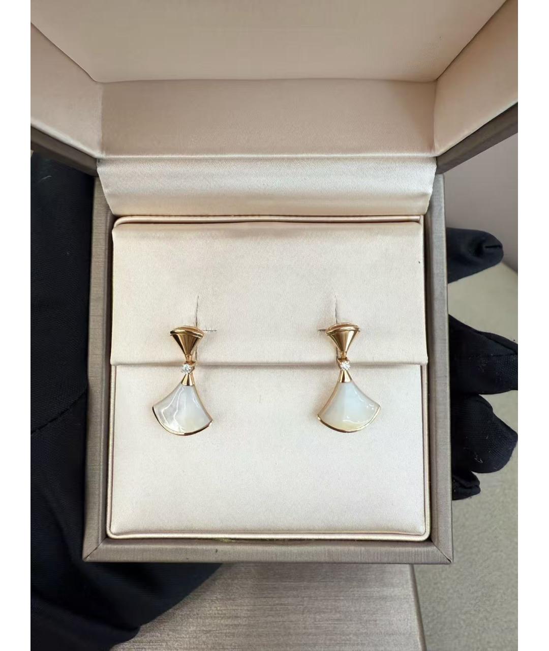 BVLGARI Золотые серьги из розового золота, фото 3