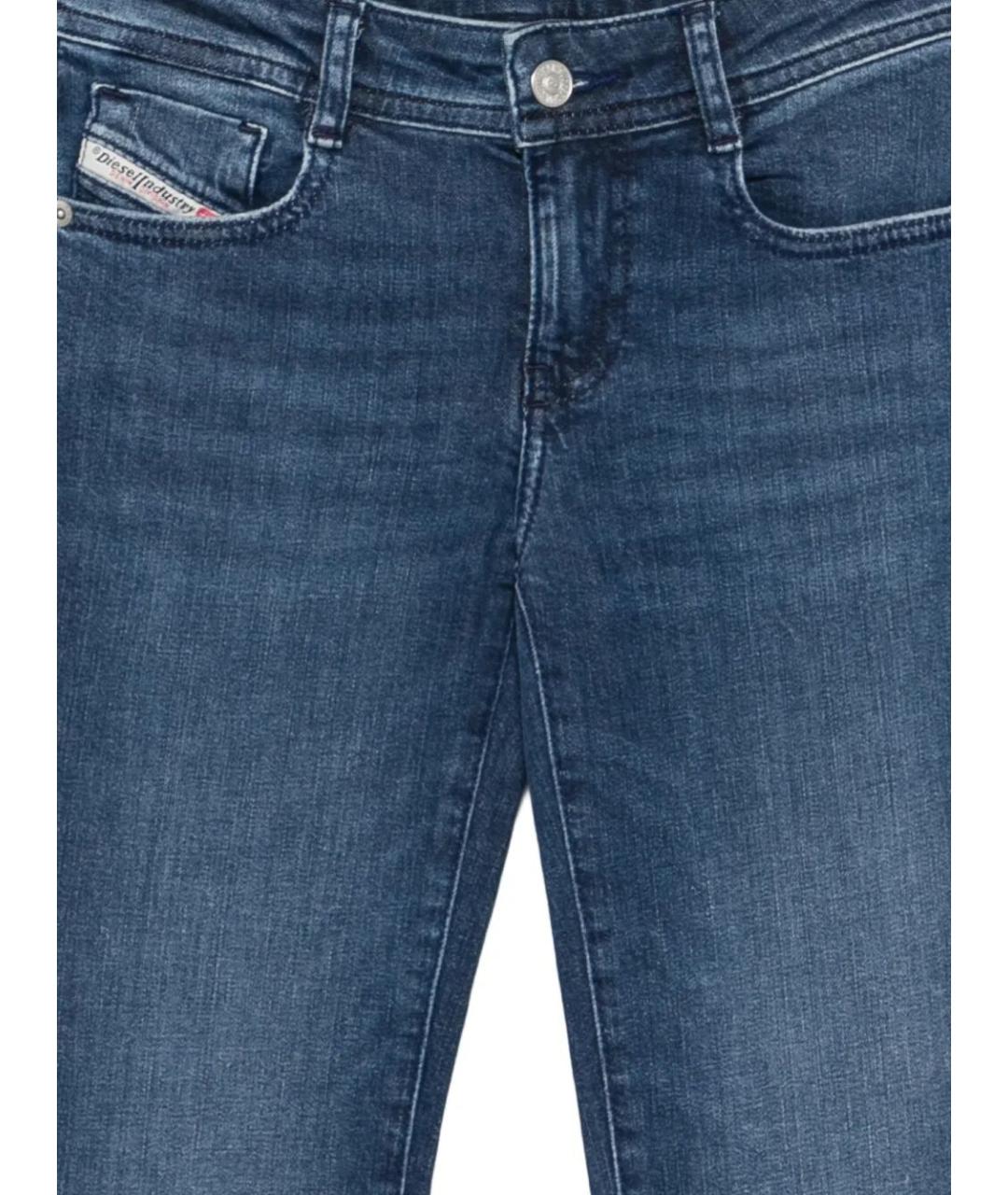 DIESEL Синие хлопковые прямые джинсы, фото 3