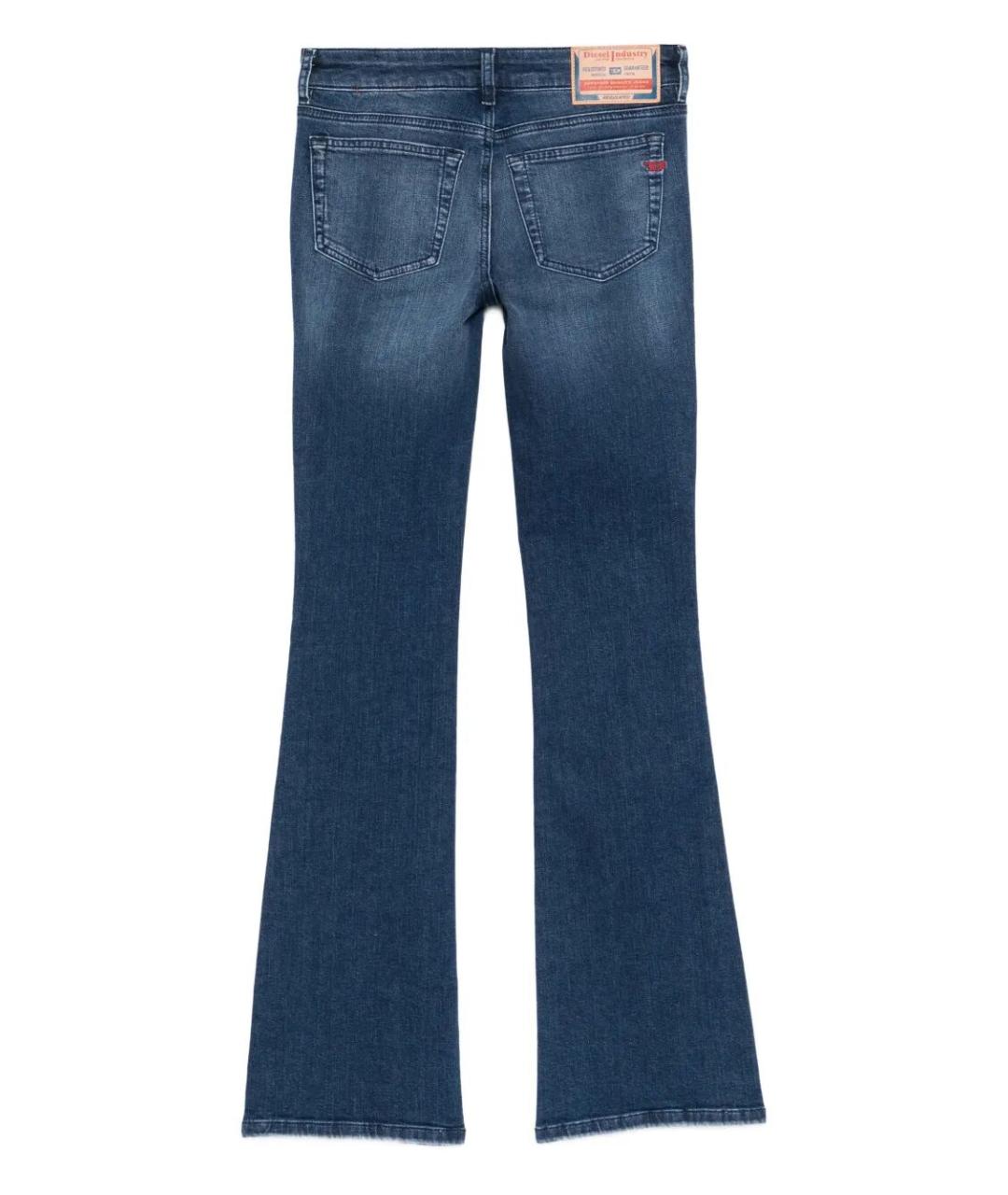DIESEL Синие хлопковые прямые джинсы, фото 2