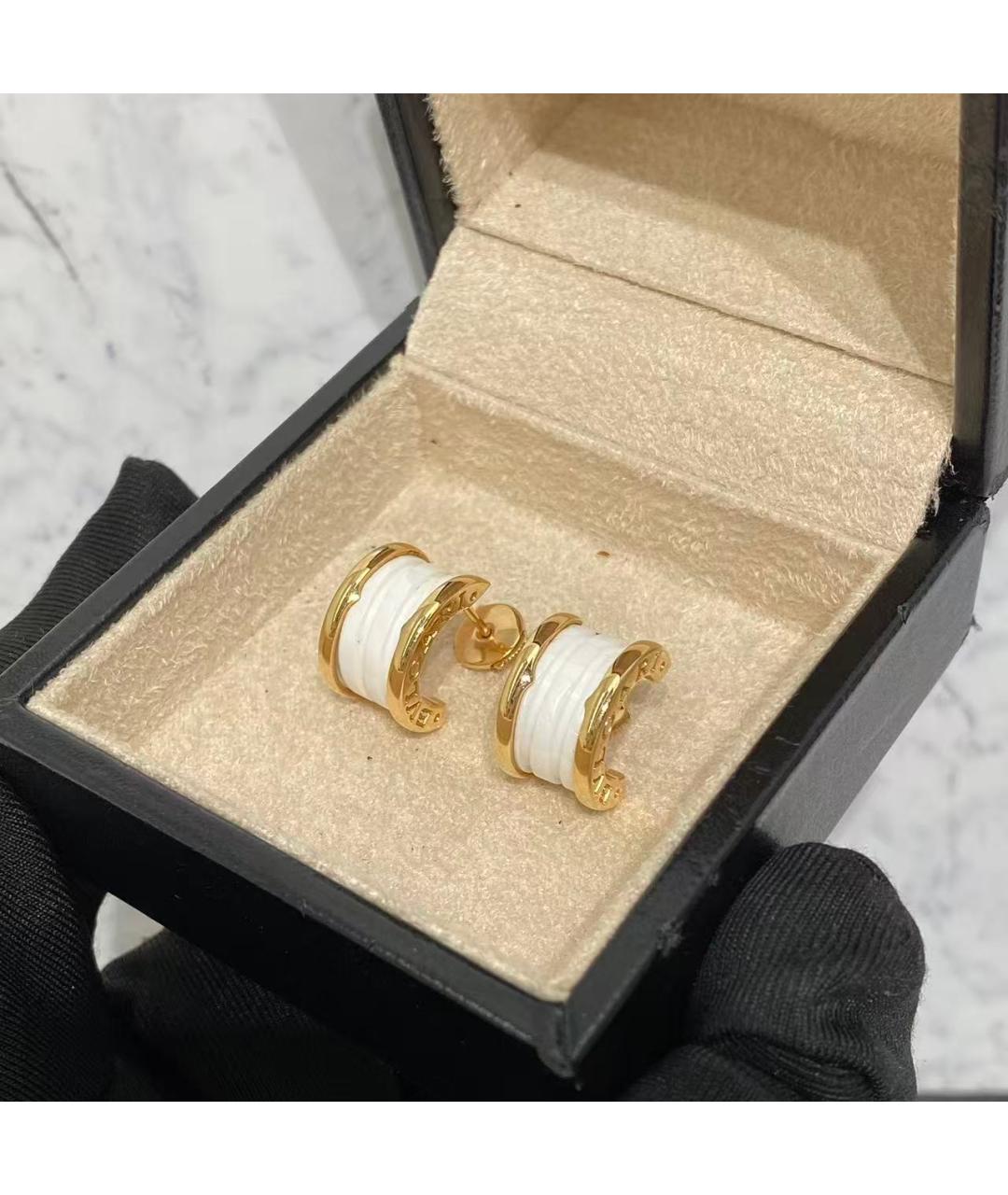 BVLGARI Золотые серьги из розового золота, фото 4