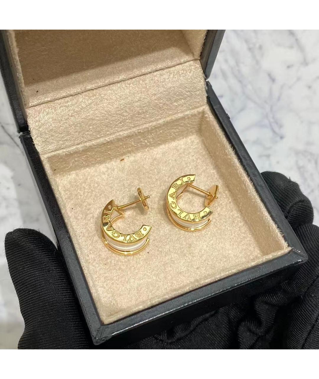 BVLGARI Золотые серьги из розового золота, фото 5