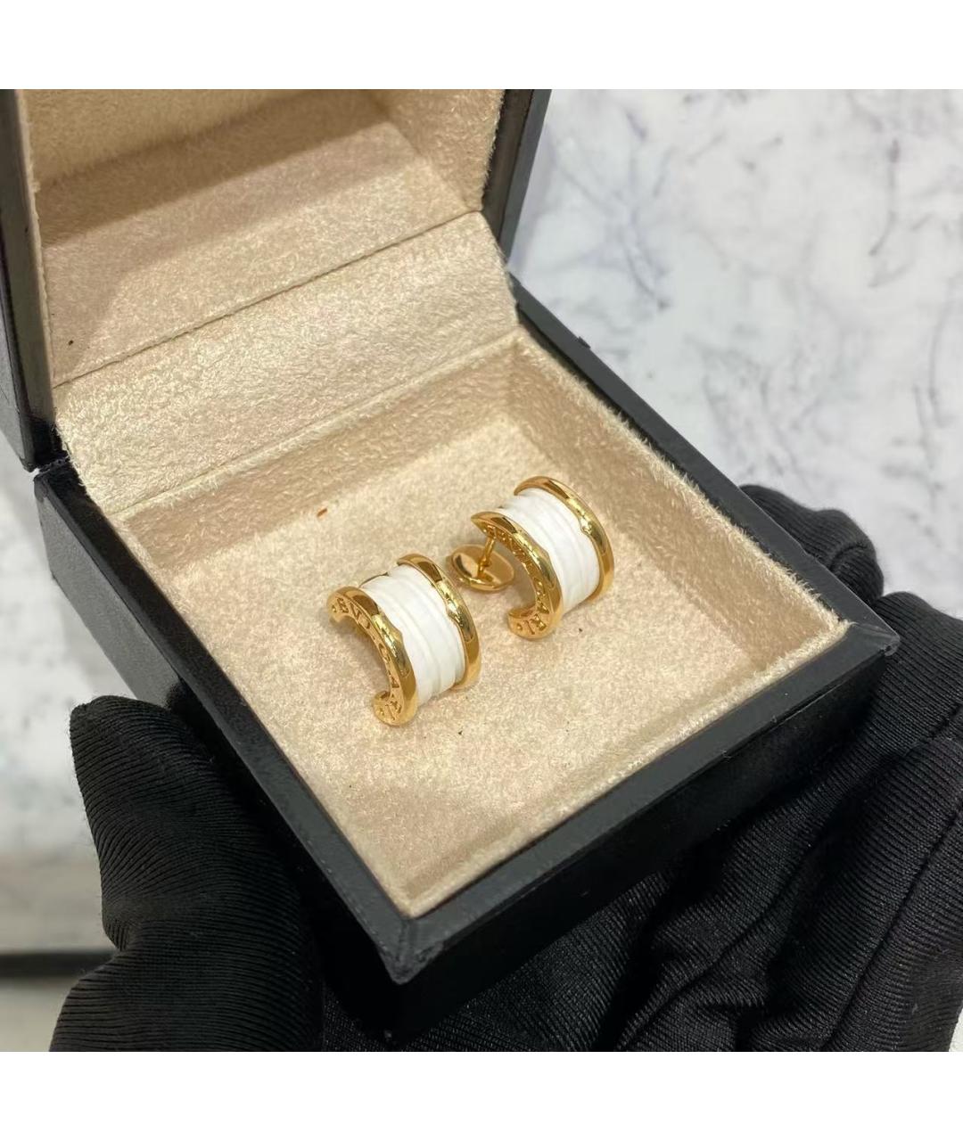 BVLGARI Золотые серьги из розового золота, фото 3