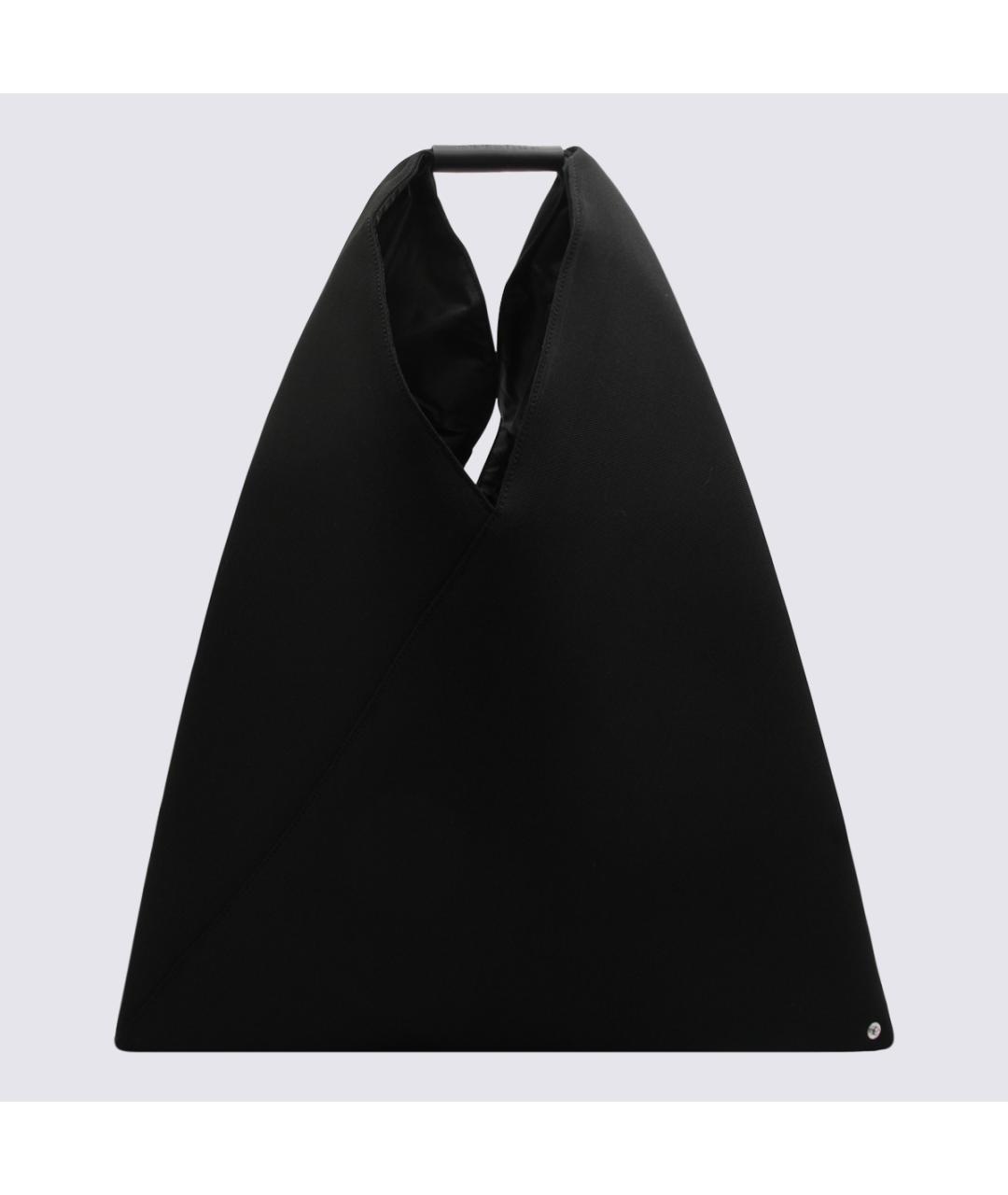 MM6 MAISON MARGIELA Черная синтетическая сумка тоут, фото 3