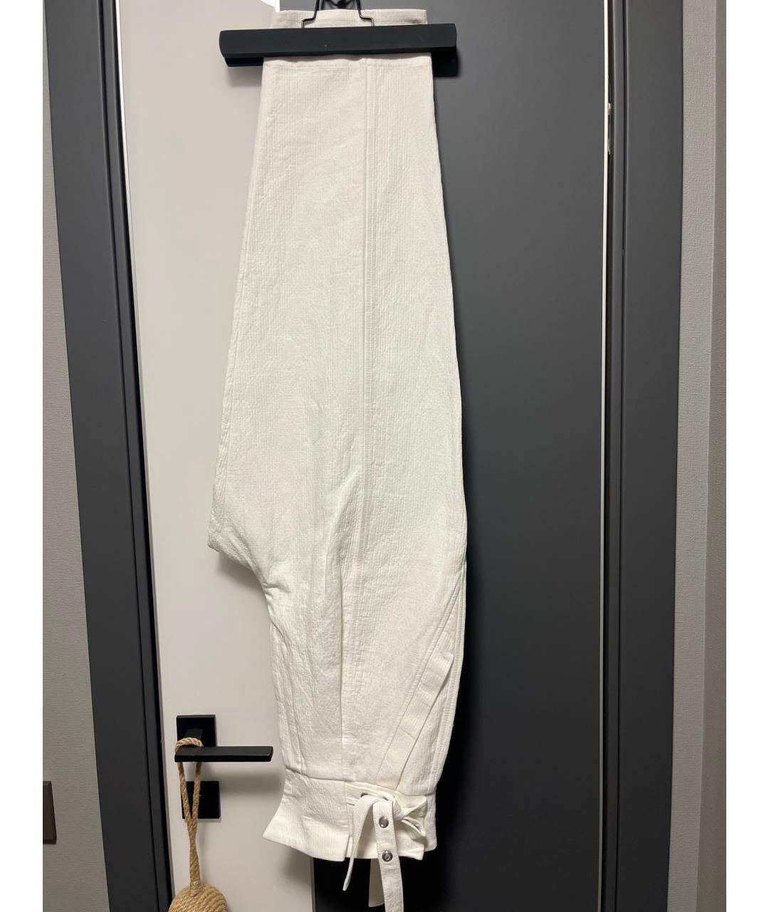 3.1 PHILLIP LIM Белые хлопковые брюки широкие, фото 5
