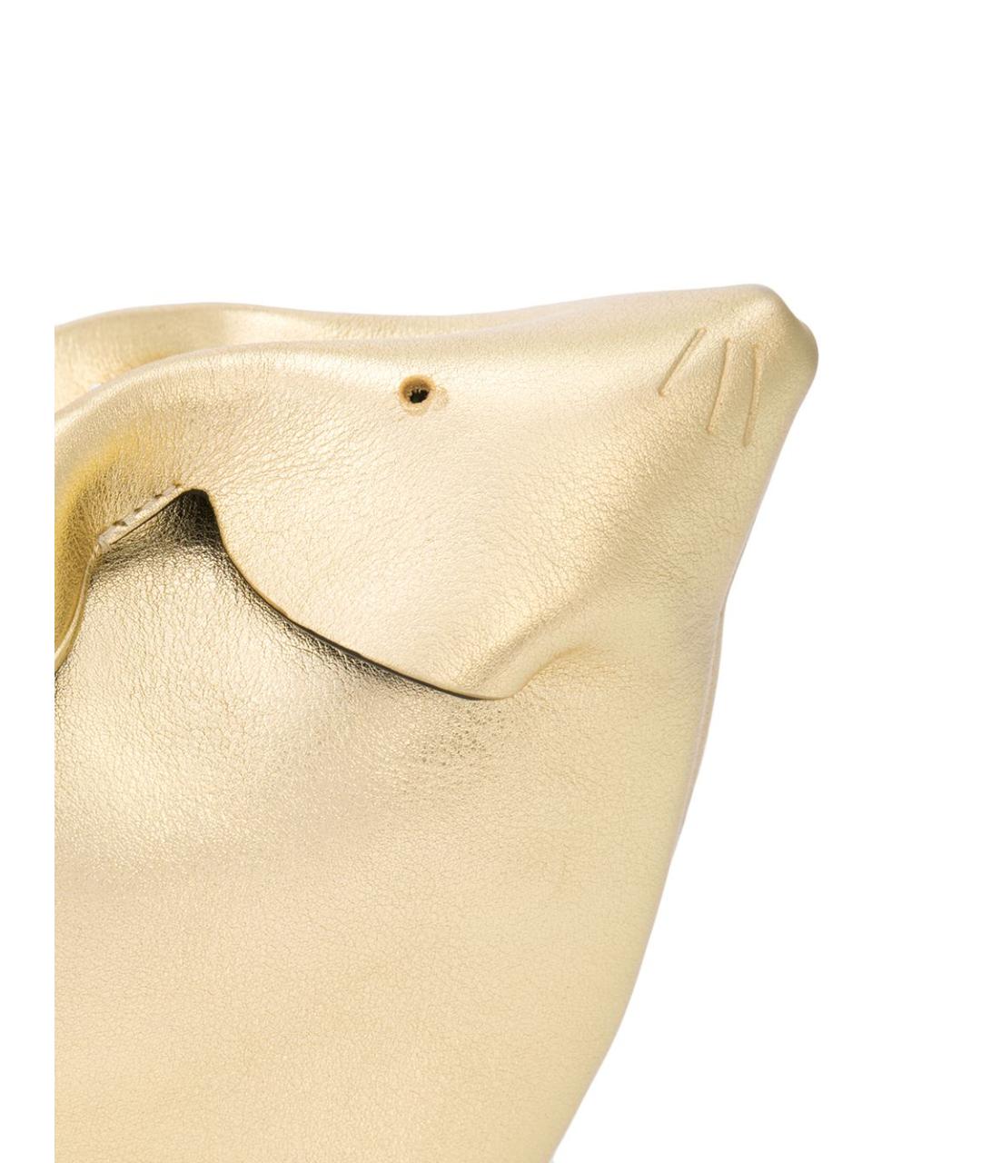 LOEWE Золотая кожаная сумка через плечо, фото 4