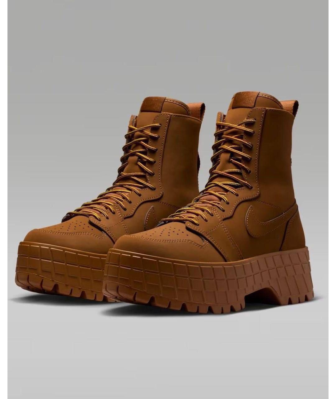 JORDAN Коричневые ботинки, фото 2