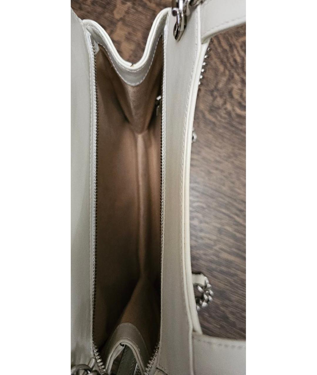 GUCCI Белая кожаная сумка через плечо, фото 5