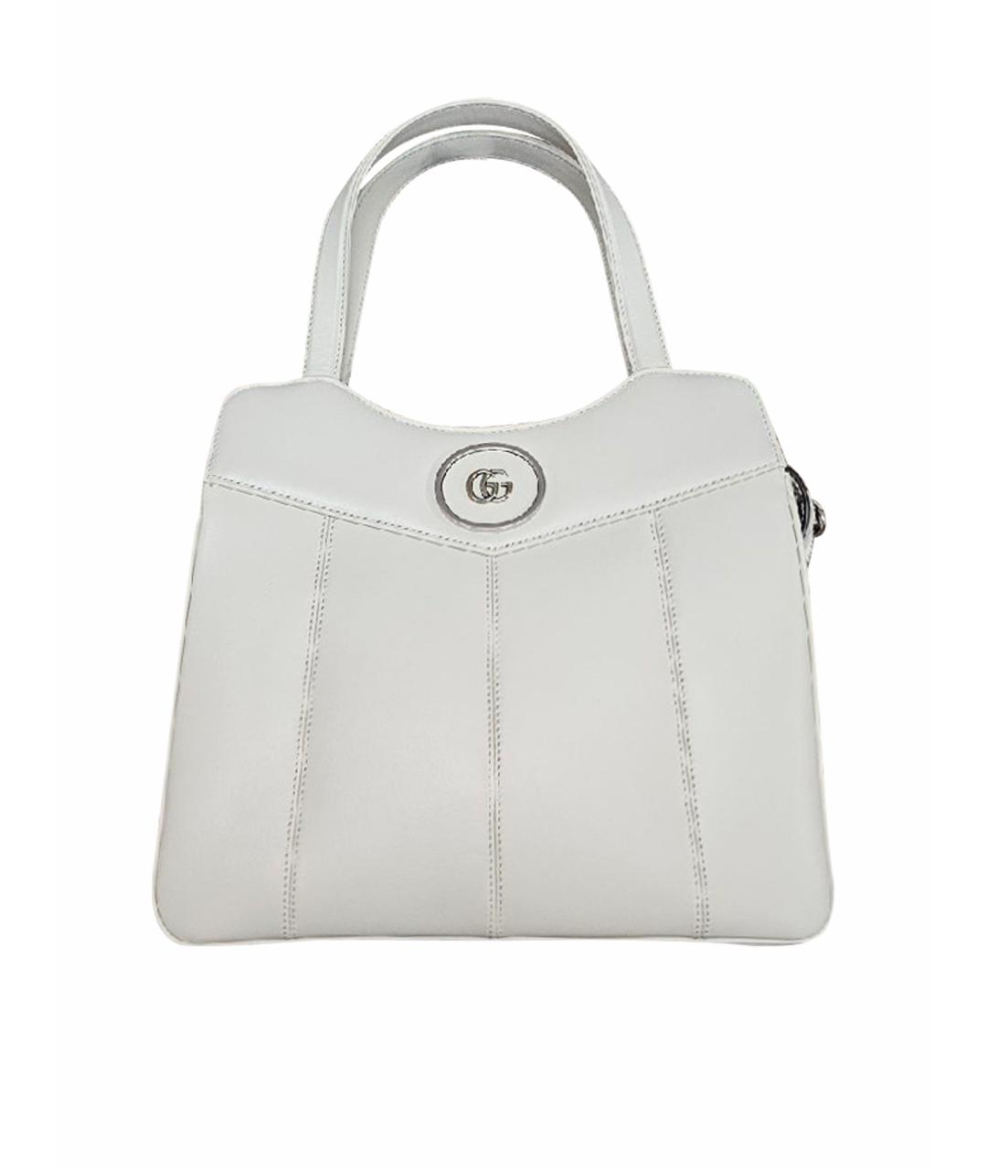 GUCCI Белая кожаная сумка через плечо, фото 1