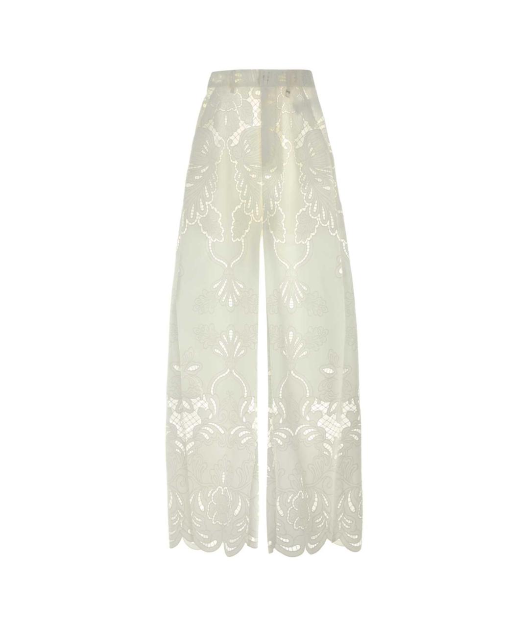 GIUSEPPE DI MORABITO Белые полиэстеровые брюки широкие, фото 1