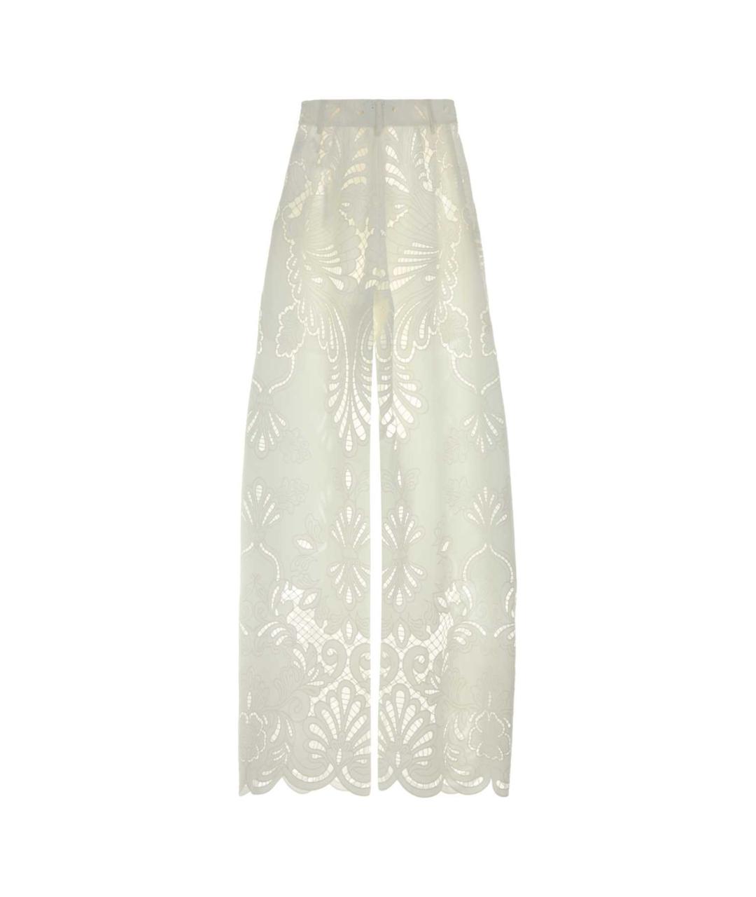 GIUSEPPE DI MORABITO Белые полиэстеровые брюки широкие, фото 2