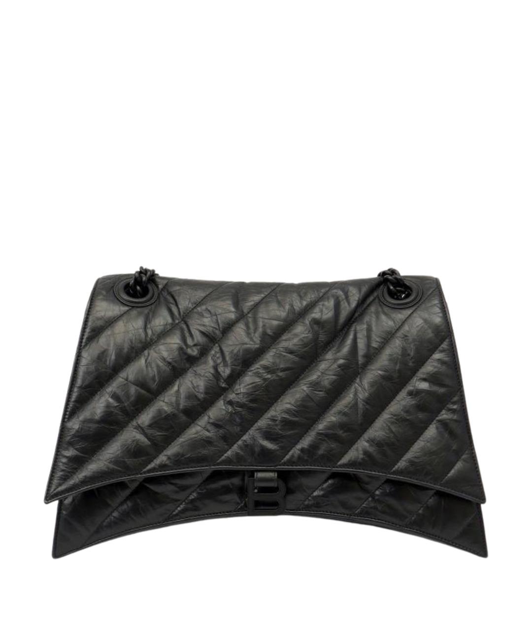 BALENCIAGA Черная кожаная сумка через плечо, фото 1